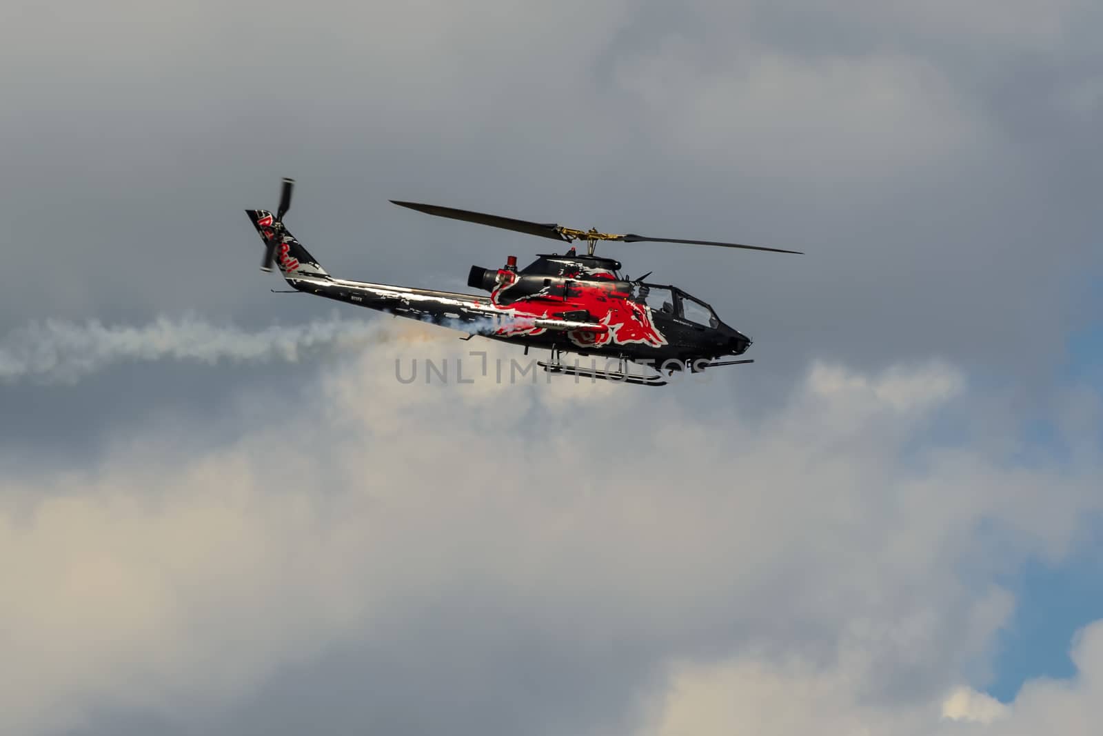 RADOM, POLAND - AUGUST 25: Bell AH-1 Cobra display during Air Show 2013 event on August 25, 2013 in Radom, Poland