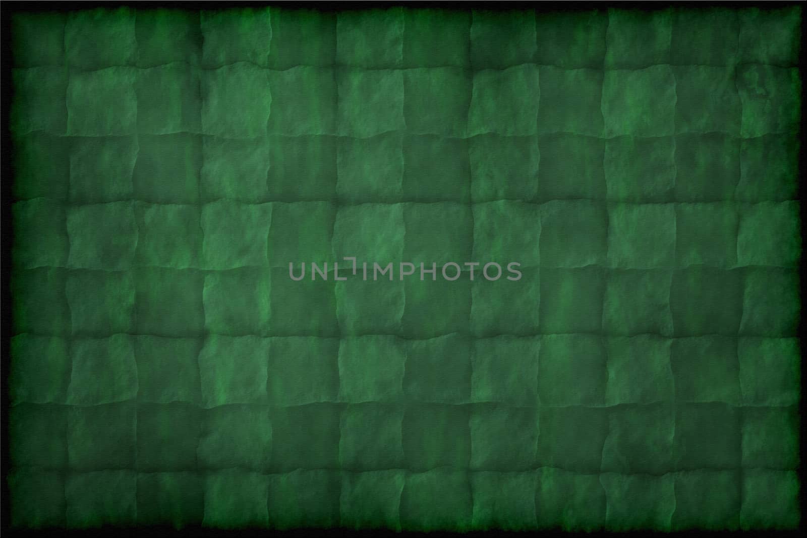 Old green vintage paper texture or background with traces of folds