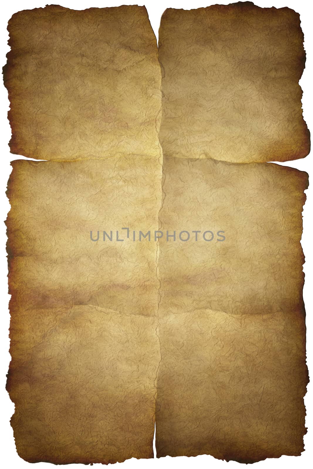 Old vintage paper texture or background with traces of folds