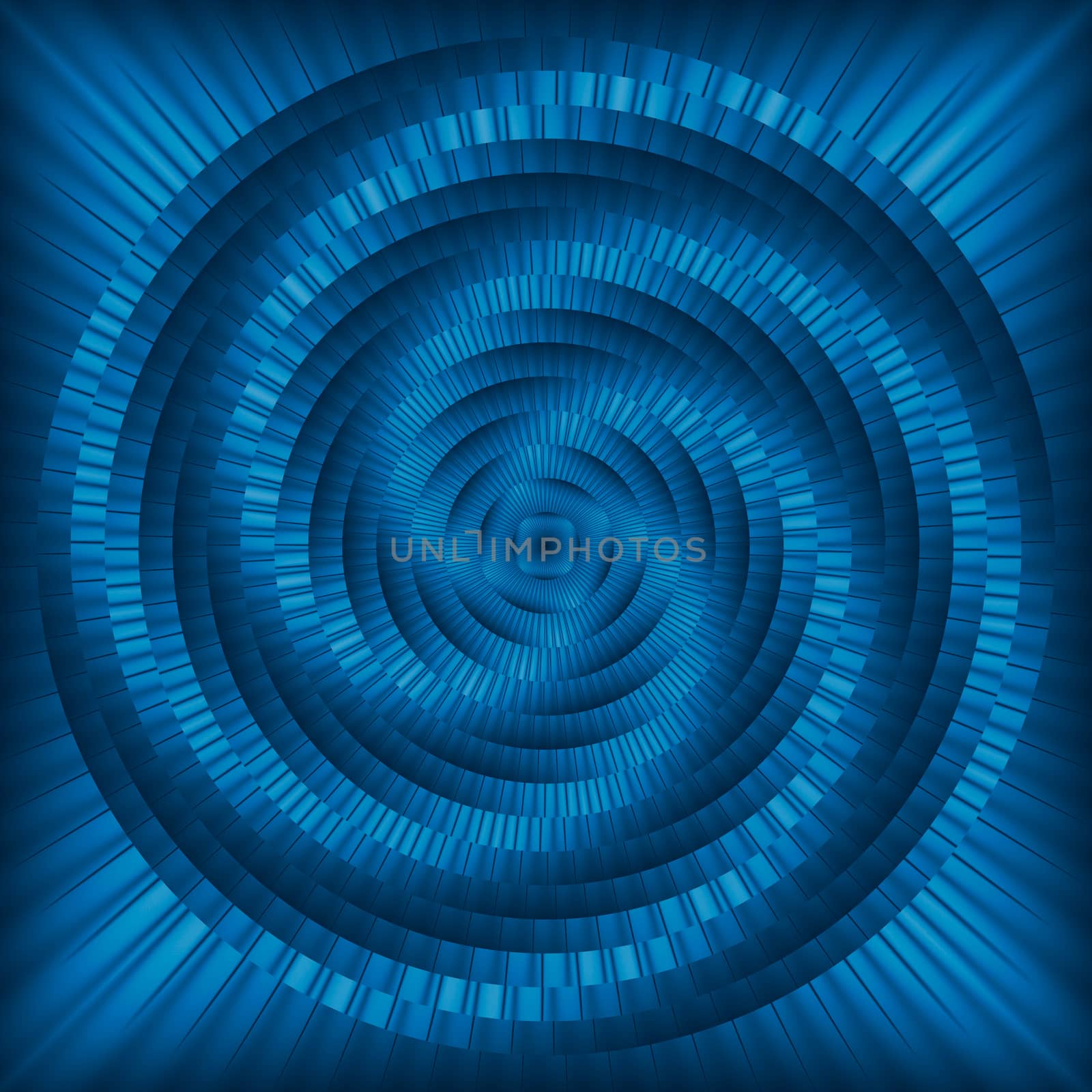 Blue abstract twirl background or texture by Attila