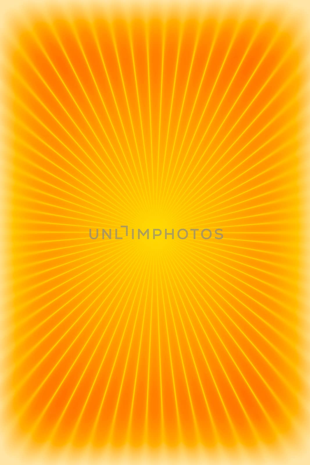 Orange sunburst background or texture