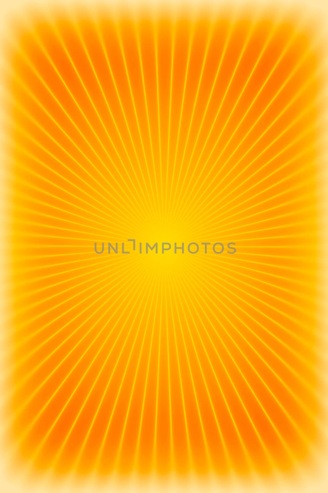 Orange sunburst background or texture