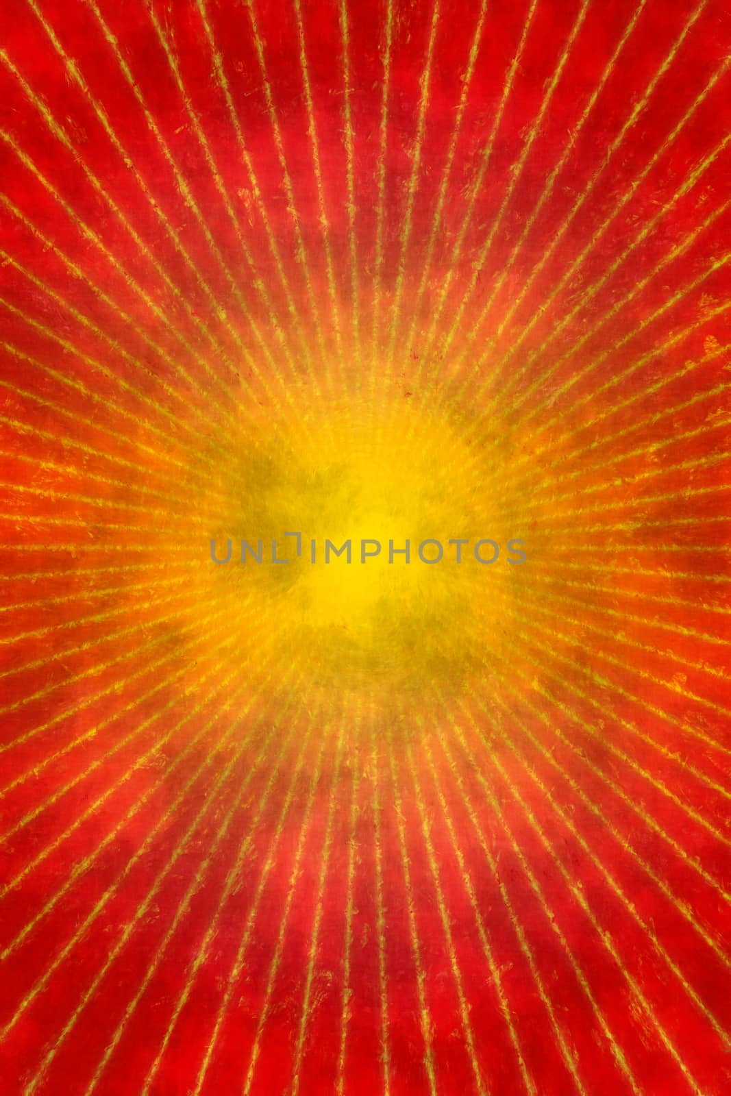 Red grunge sunburst background or texture by Attila
