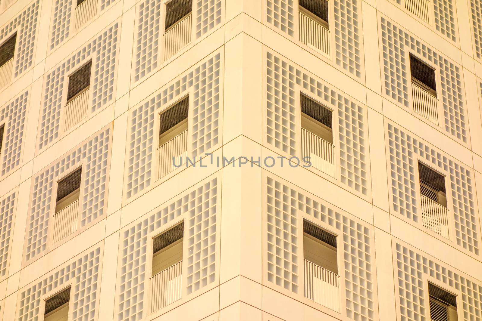 Stuttgart, Germany - November 1, 2013: The new municipal public library of Stuttgart, Germany - detail view of facade. It provides more than 500,000 books. It is designed by Eun Young Yi.