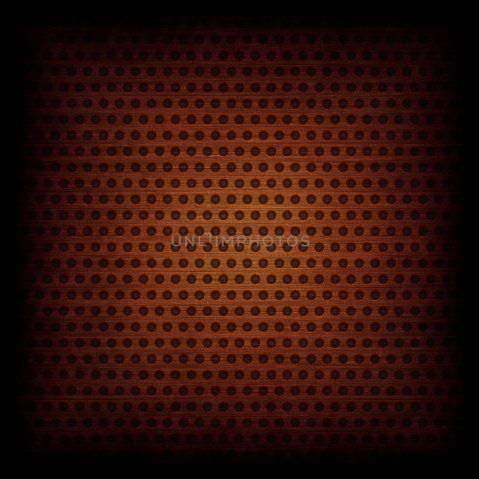 Copper circle pattern texture or background