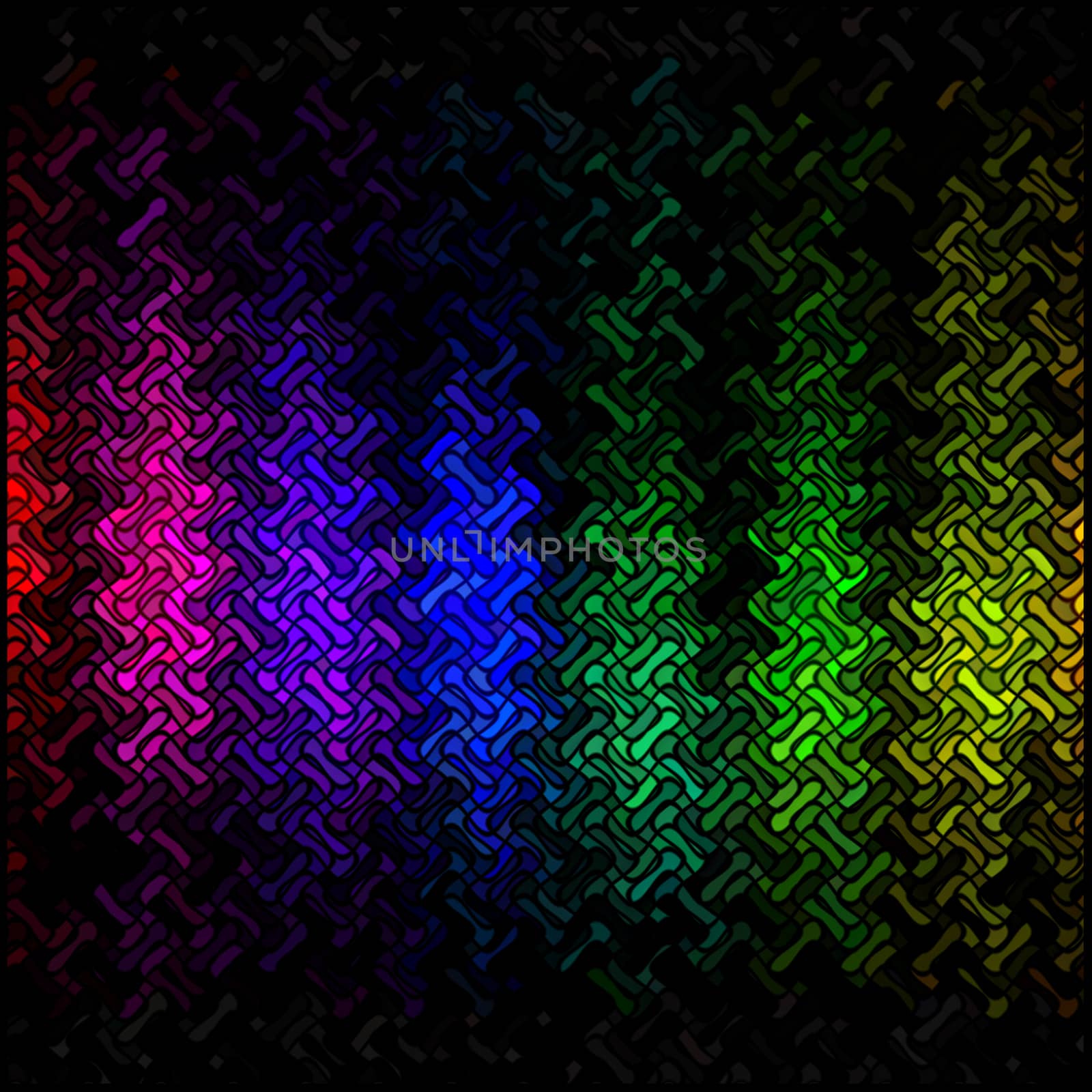 Abstract multicolor disco lights mosaic background by Attila