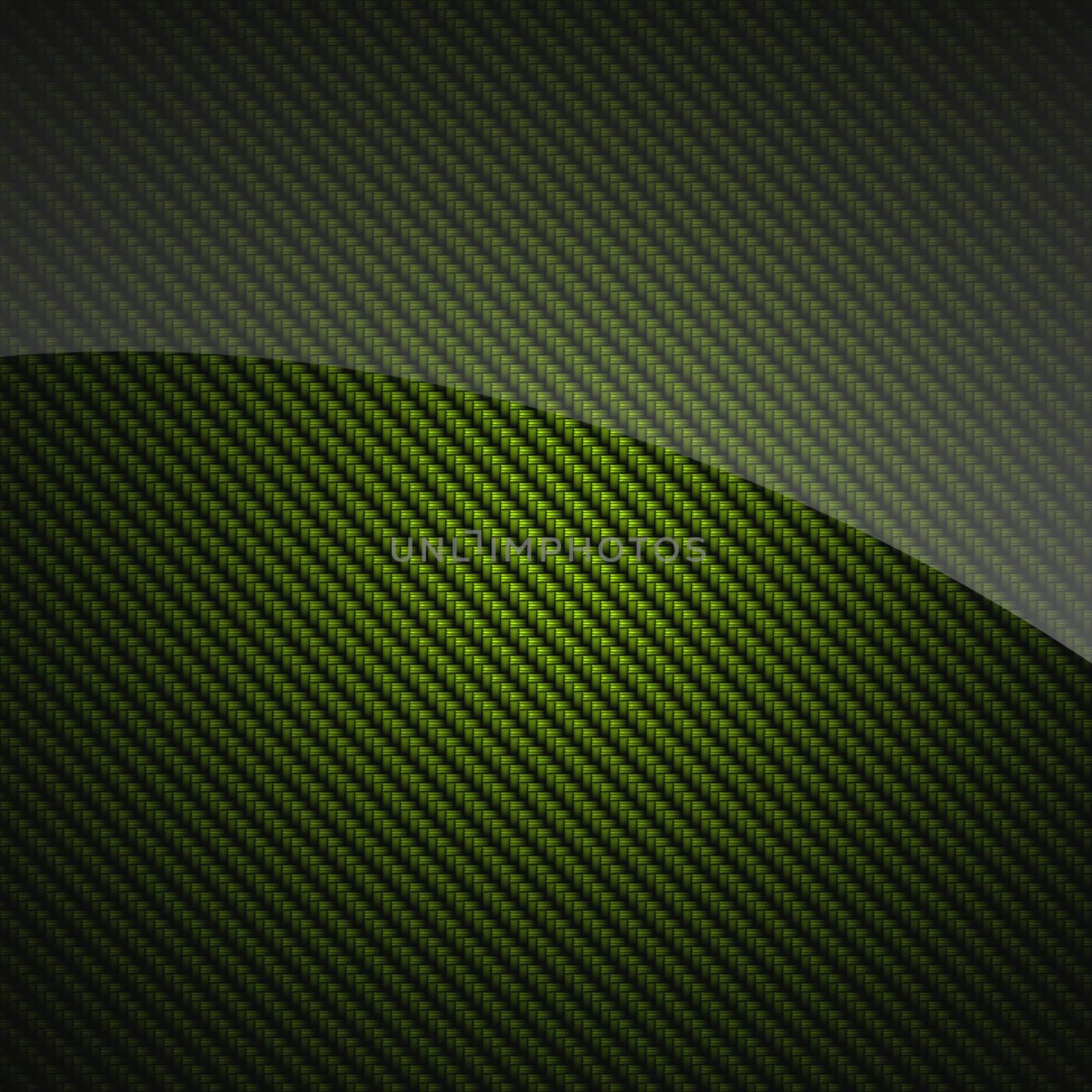 Green glossy carbon fiber background or texture by Attila