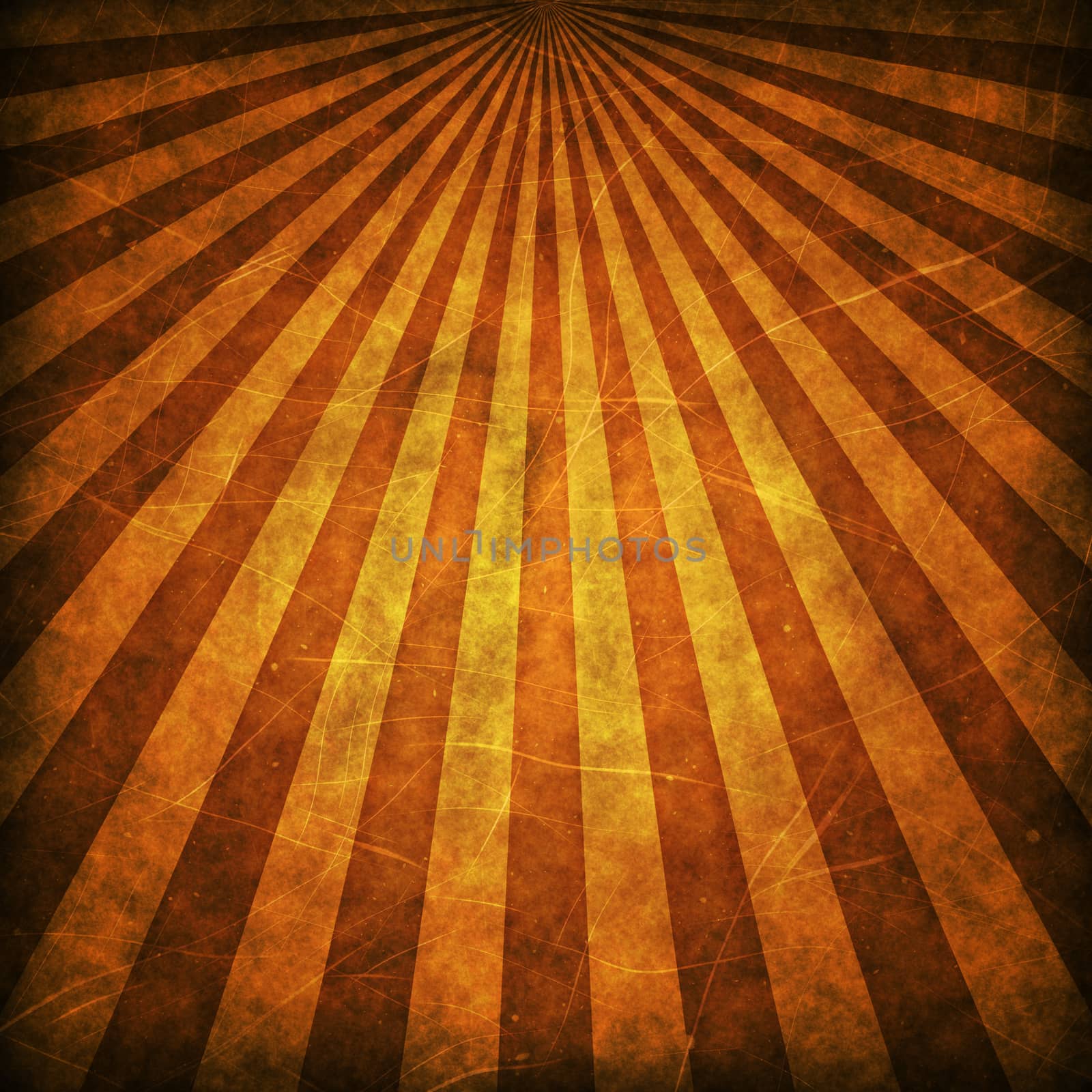 Brown grunge sunbeams background or texture