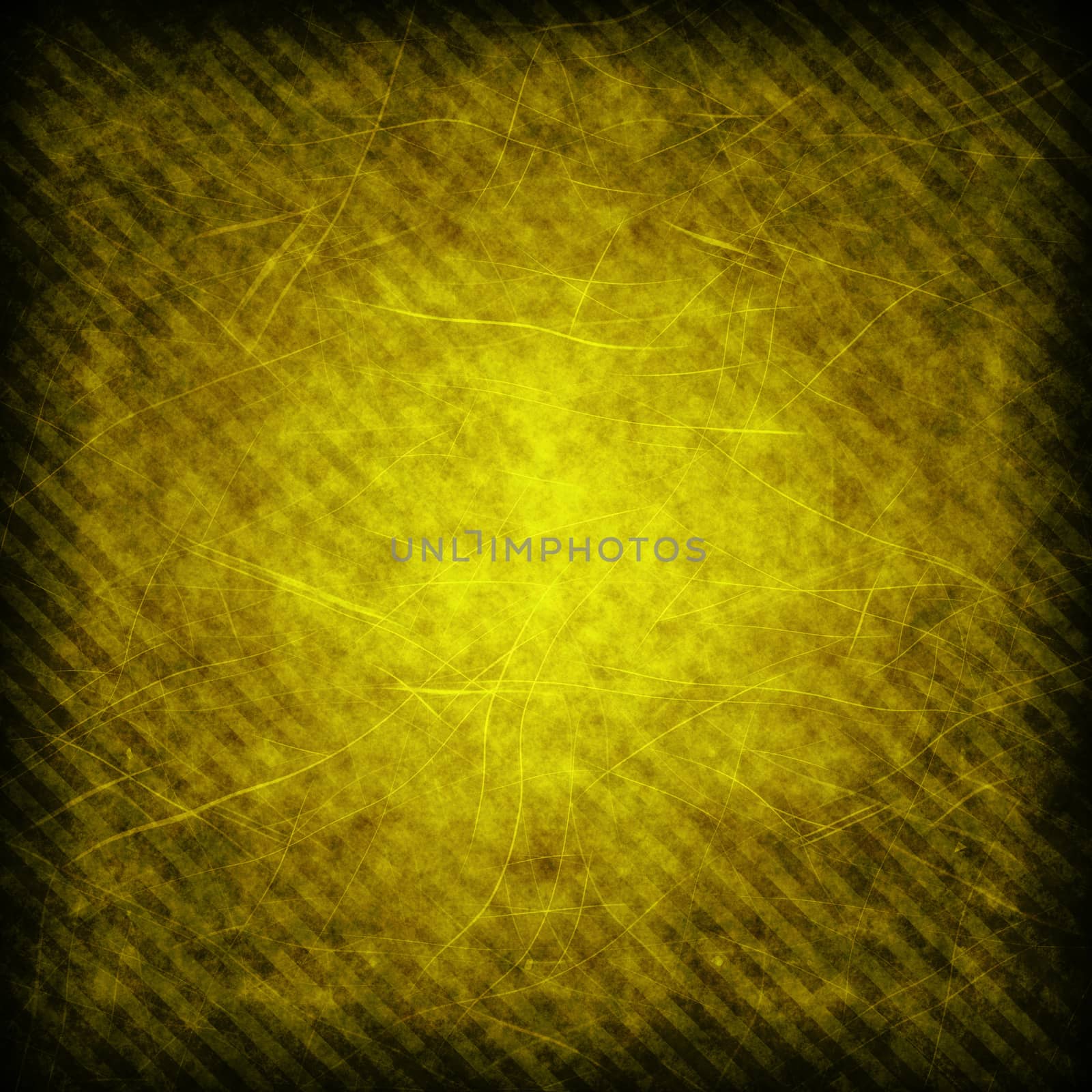 Yellow grunge striped background or texture