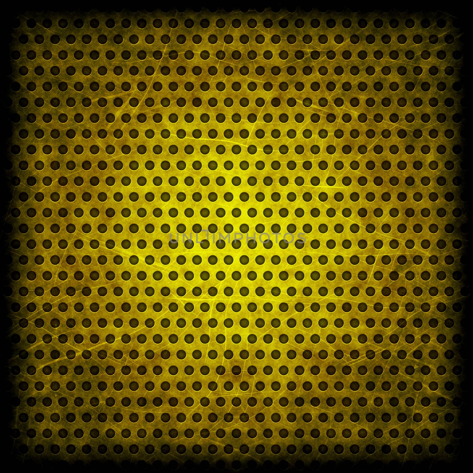 Yellow grunge background of circle pattern texture by Attila