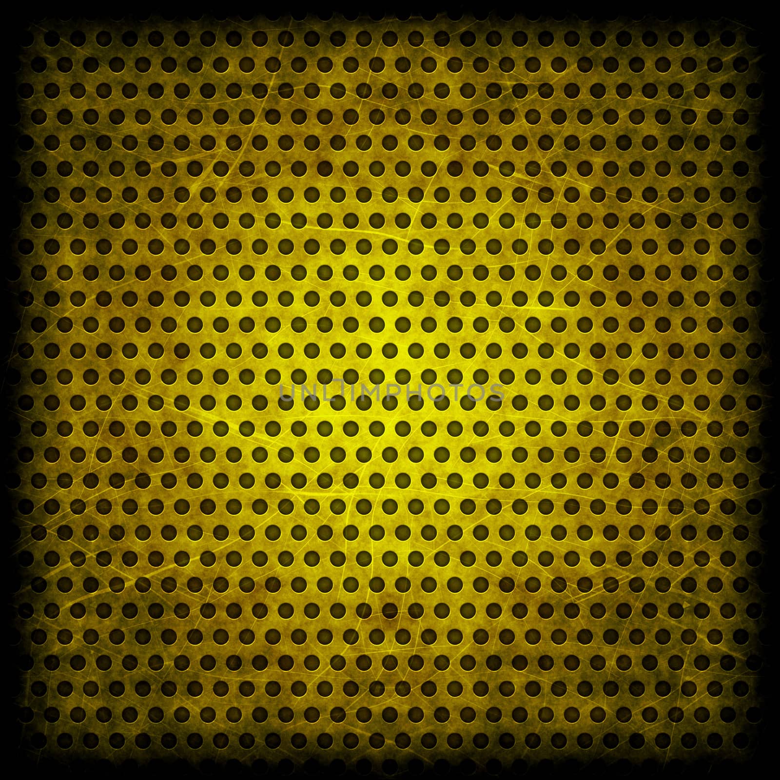 Yellow grunge background of circle pattern texture by Attila