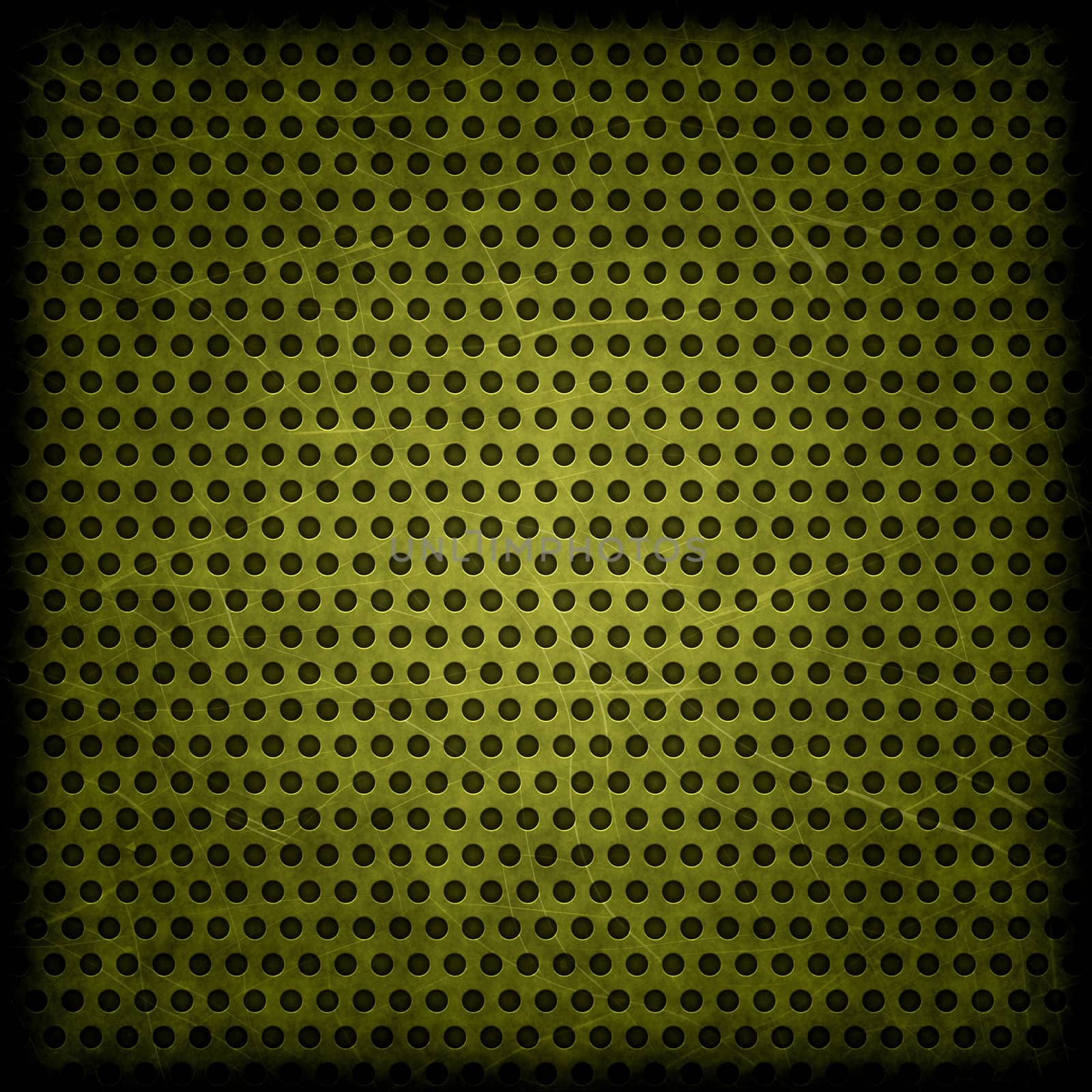 Green grunge background of circle pattern texture