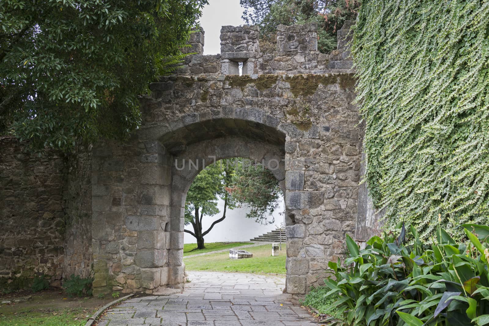 old entrance gate to the city Evora in alentejo Portugal