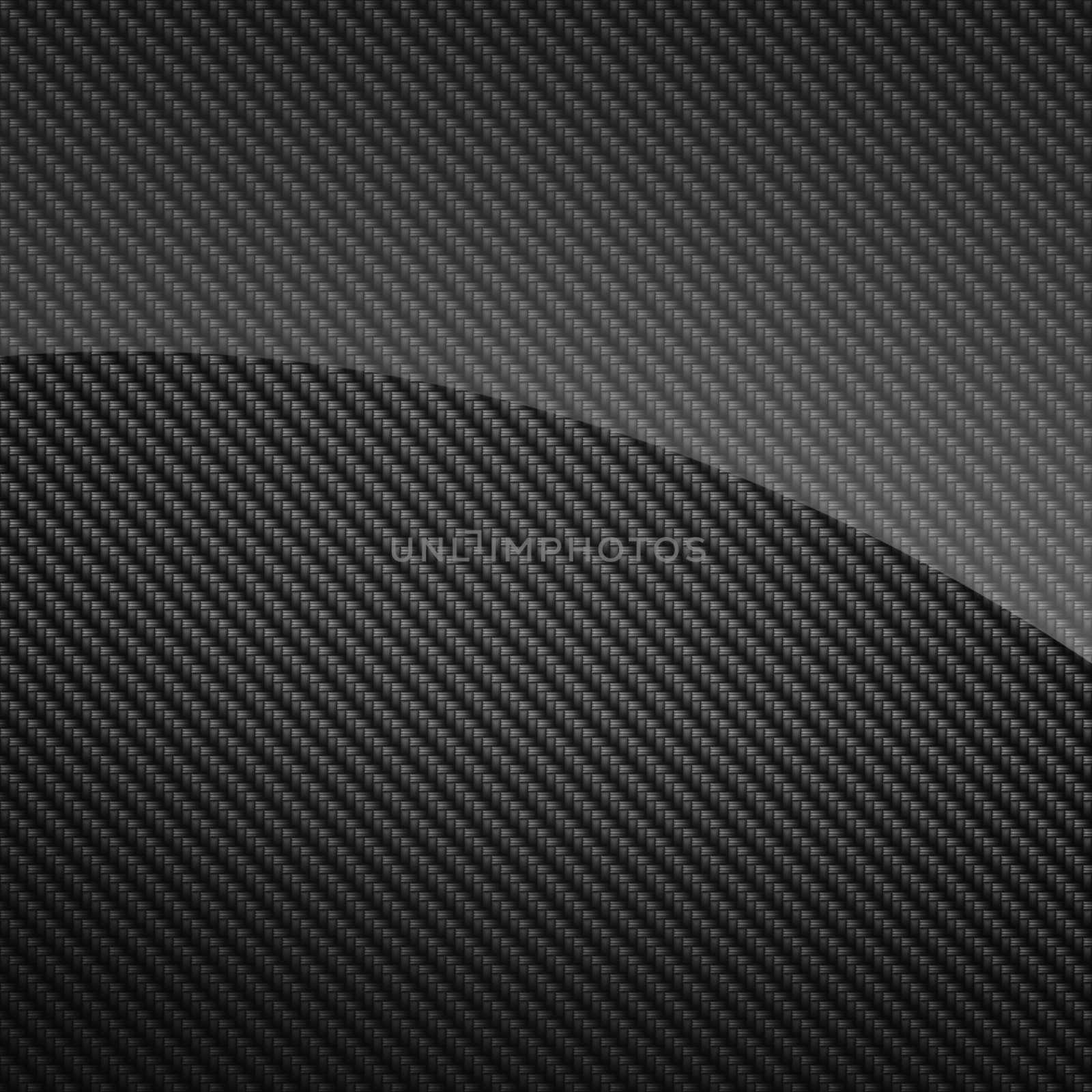 Black glossy carbon fiber background or texture