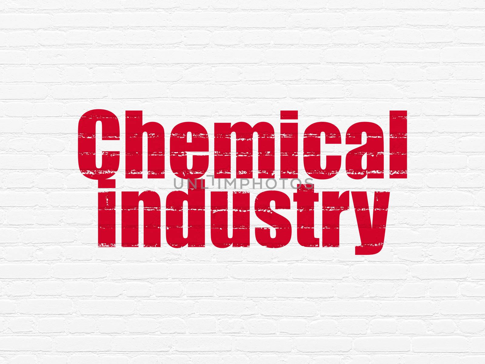 Industry concept: Chemical Industry on wall background by maxkabakov