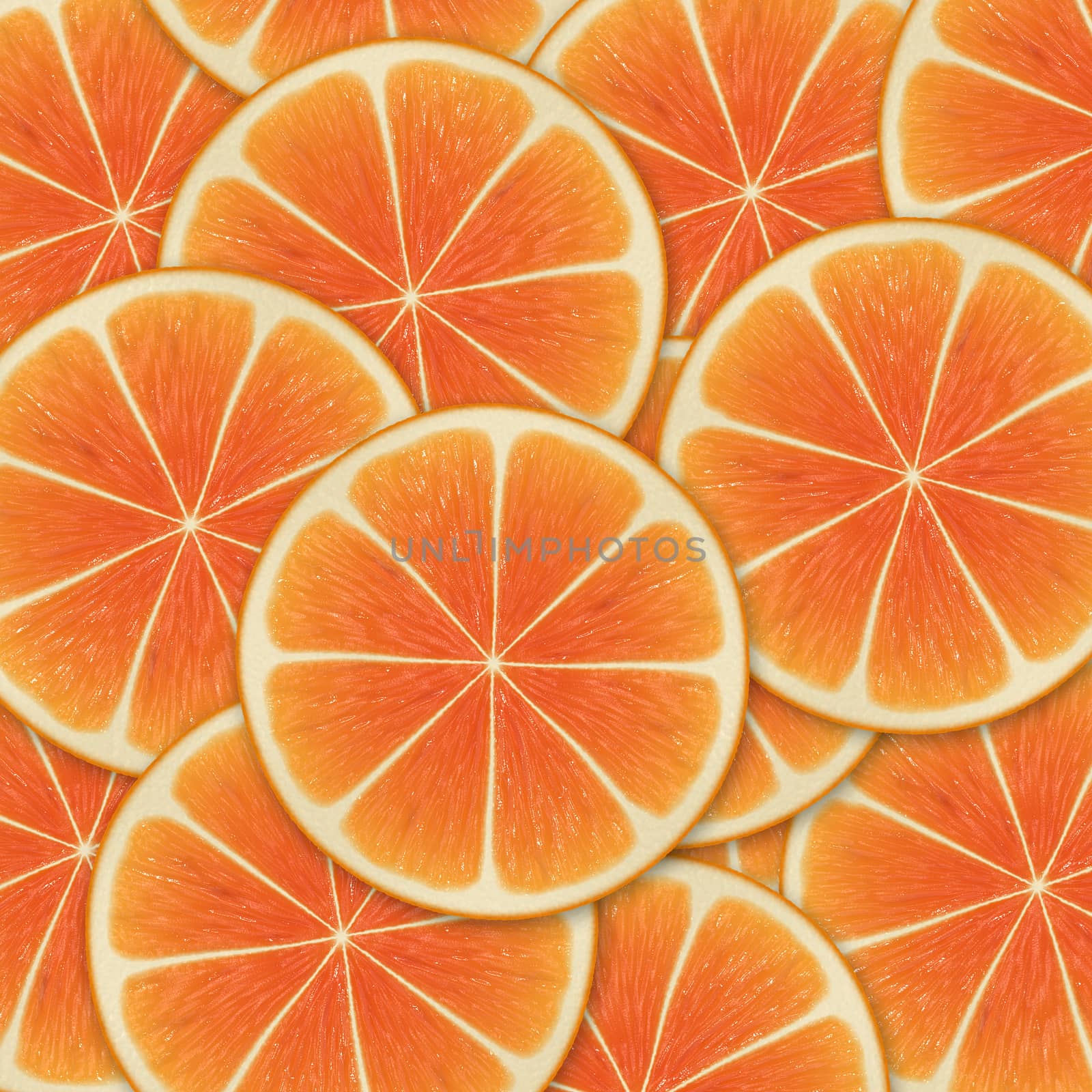 Orange background with citrus-fruit of orange slices by Attila