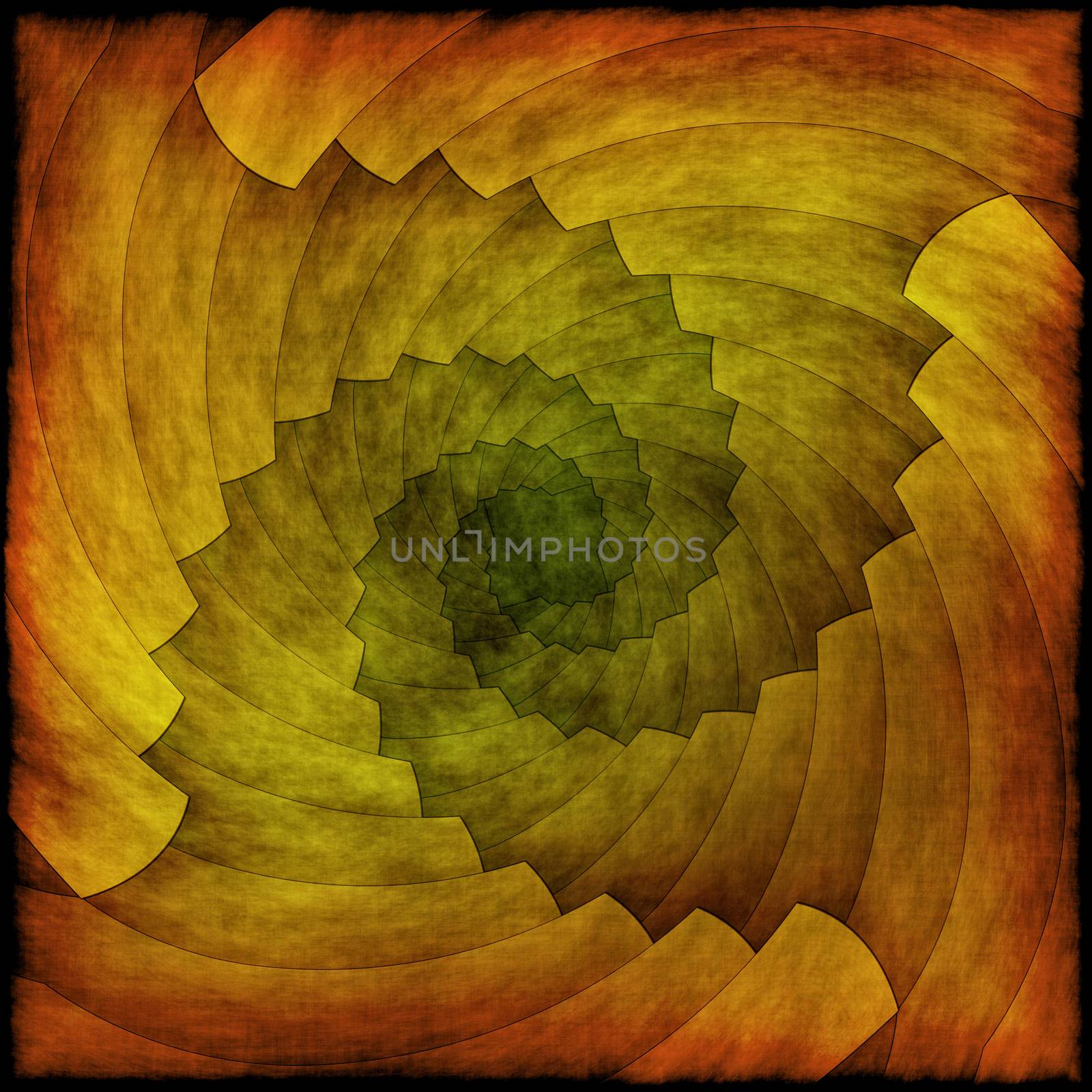 Spiral abstract autumn grudge background or texture by Attila