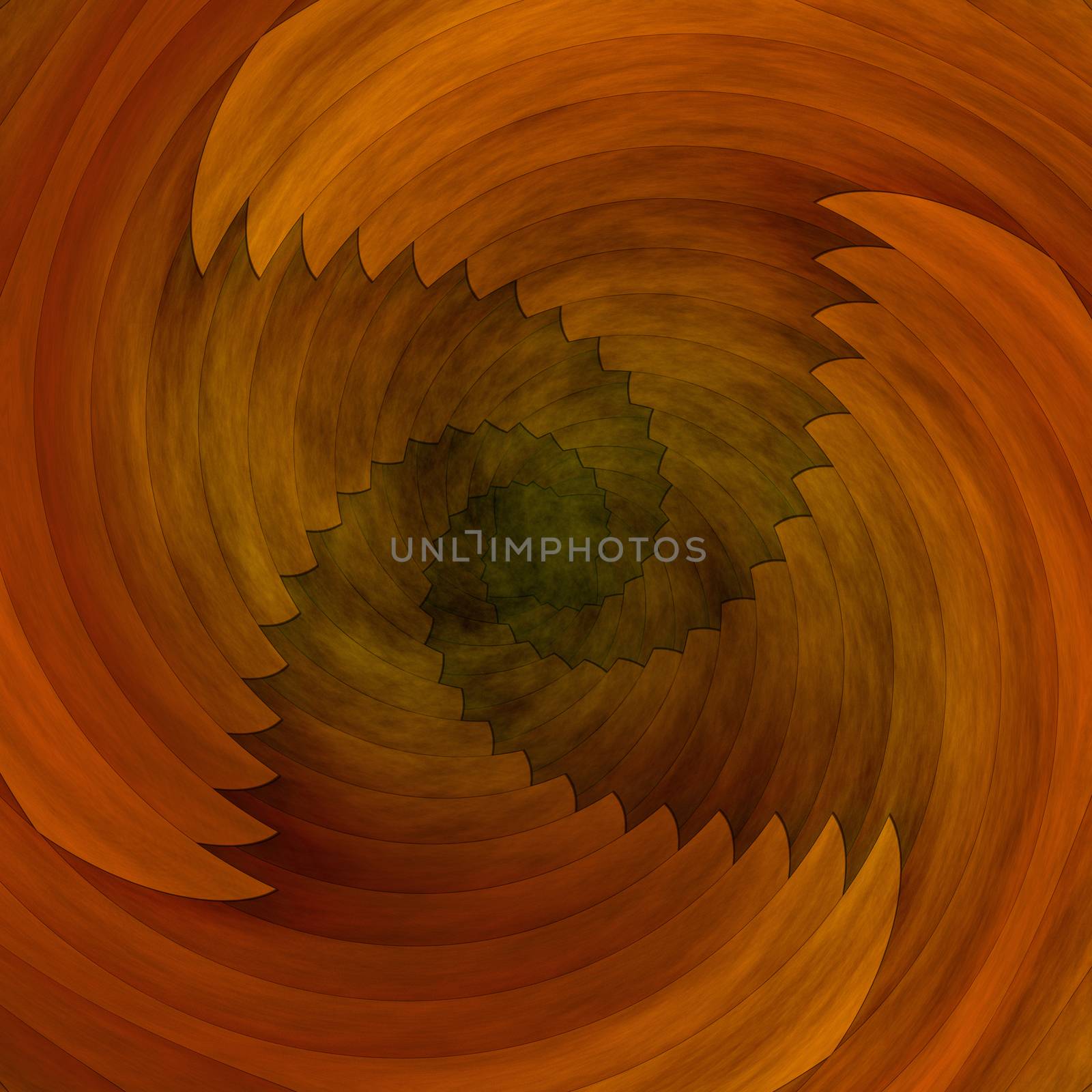 Spiral abstract brown background or texture by Attila