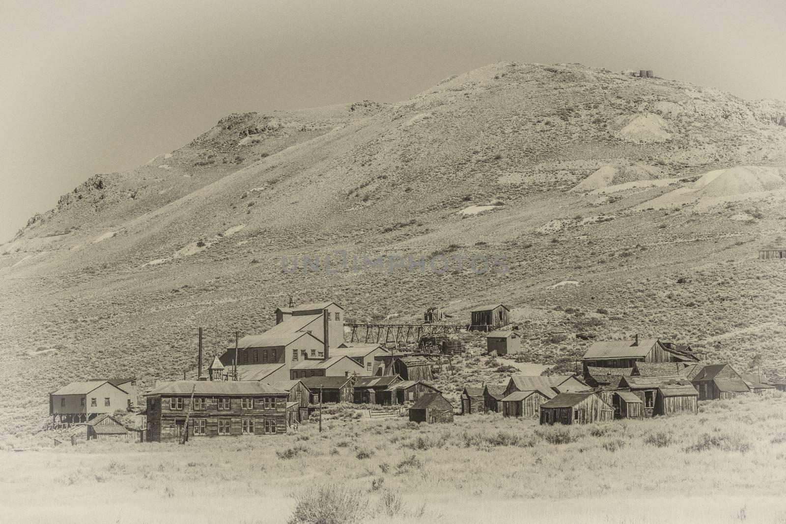 Vintage Style Photo of Bodie Ghost Town by Creatista