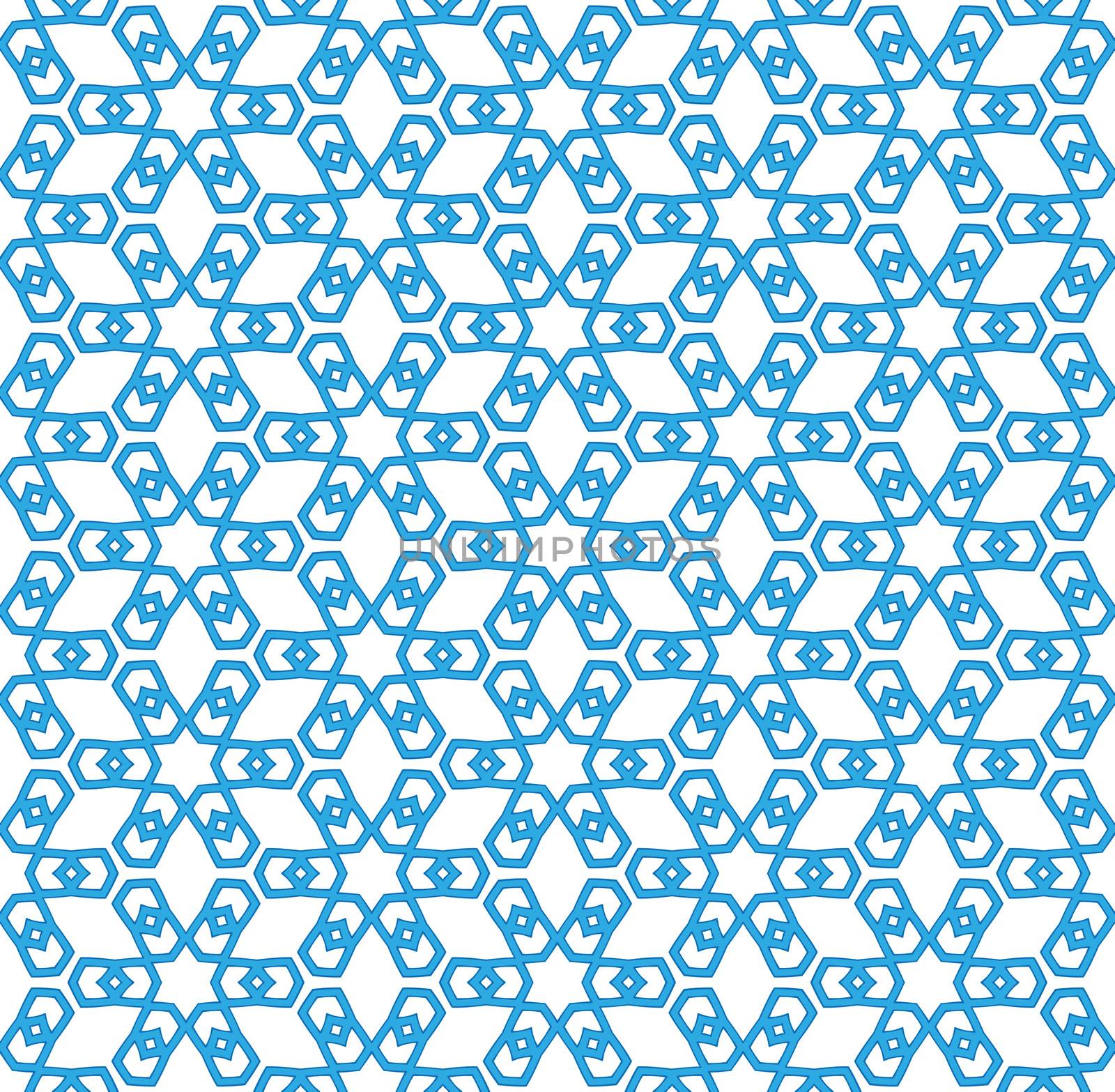 abstract background or textile blue Eskimo pattern snowflakes