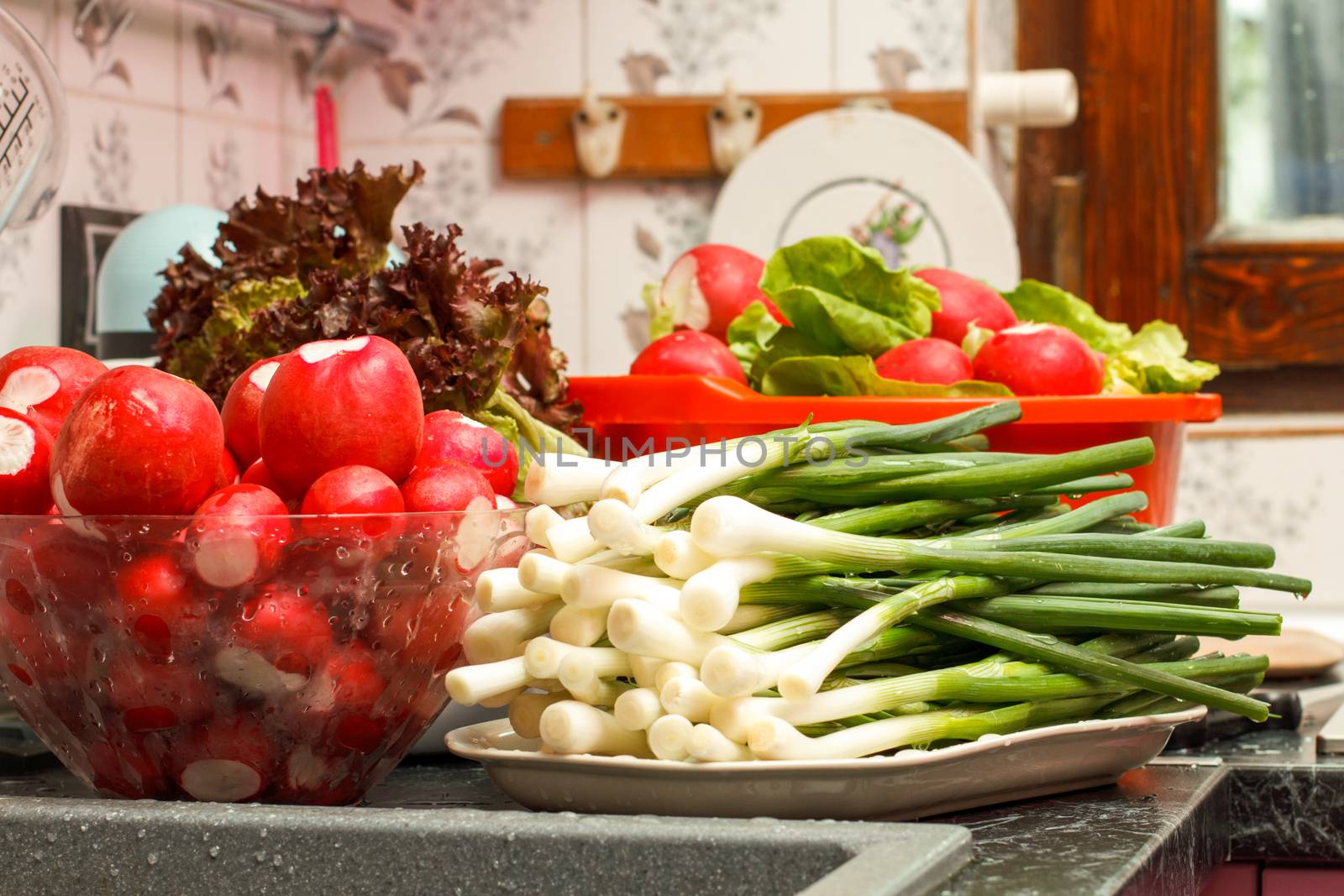 Fresh Vegetables In Kitchen by MilanMarkovic78