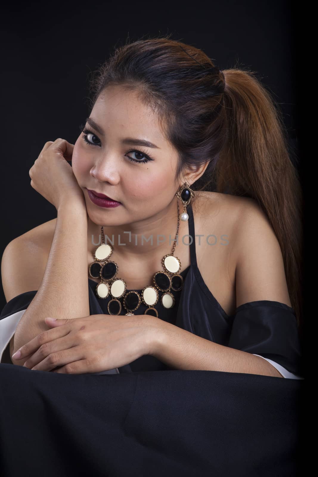 Portrait of young Asian girl - Casual and good looking close-up