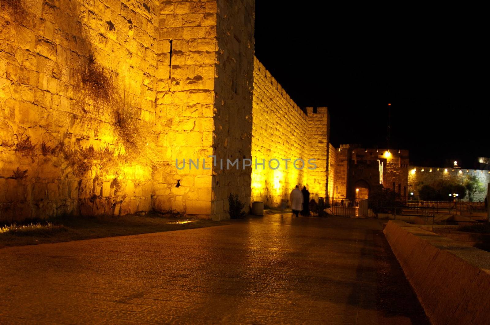 old wall in jerusalem - jaffa gate by javax