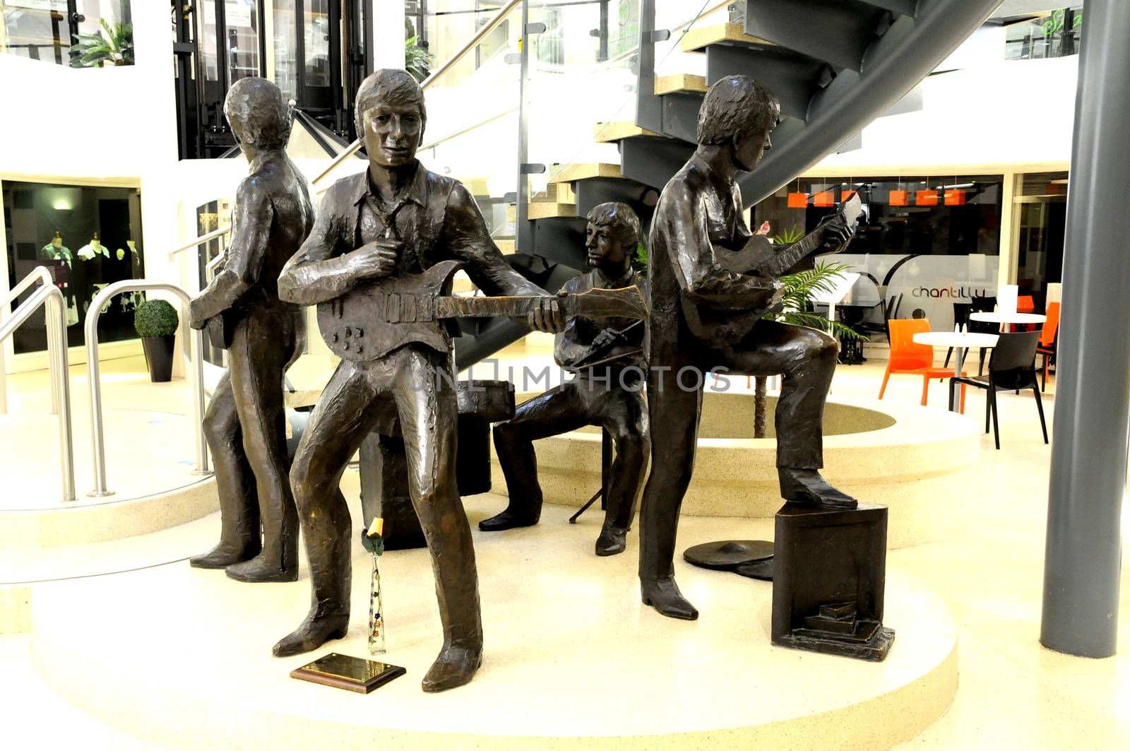 Beatles Statues in Cavern Walk,Liverpool,