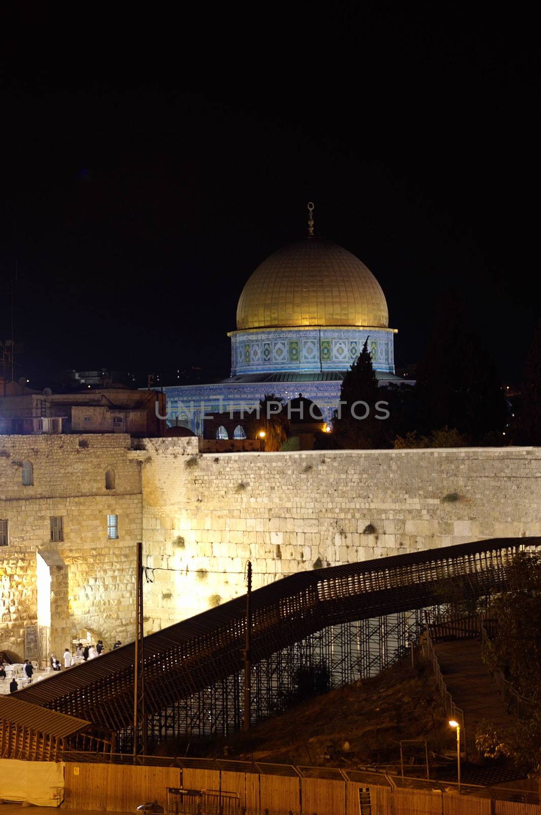 jerusalem old city at evening by javax
