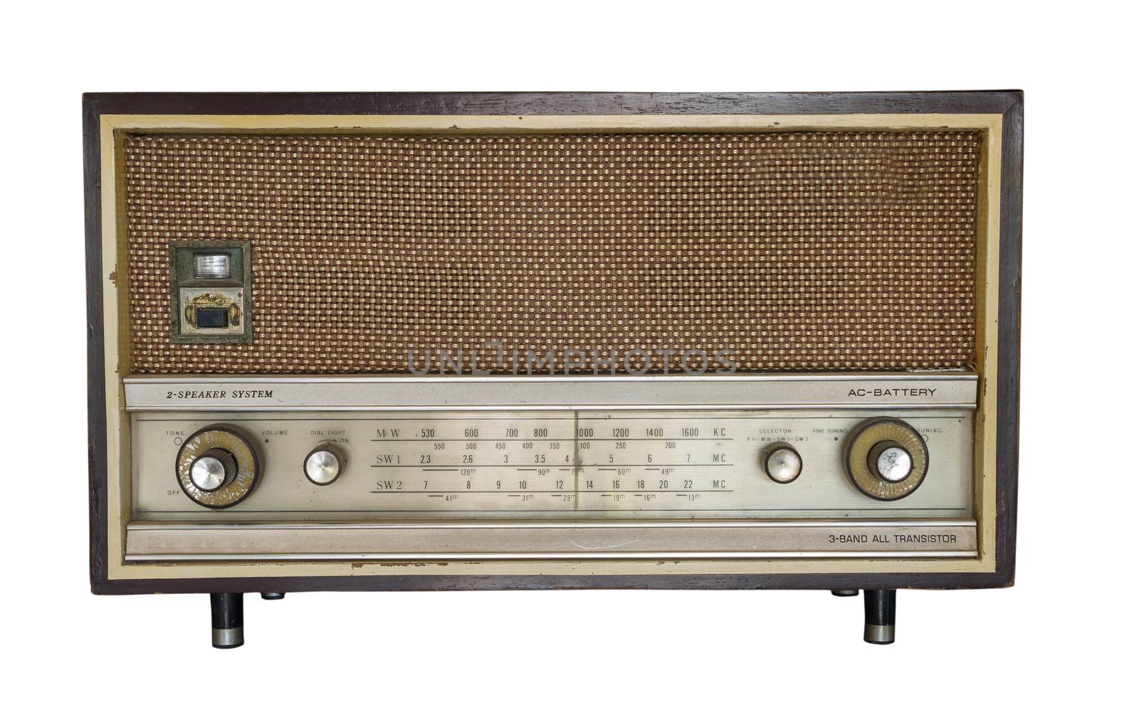 Vintage fashioned radio by seksan44