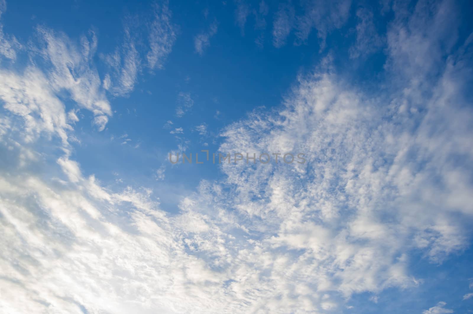 Blue sky with cloud.