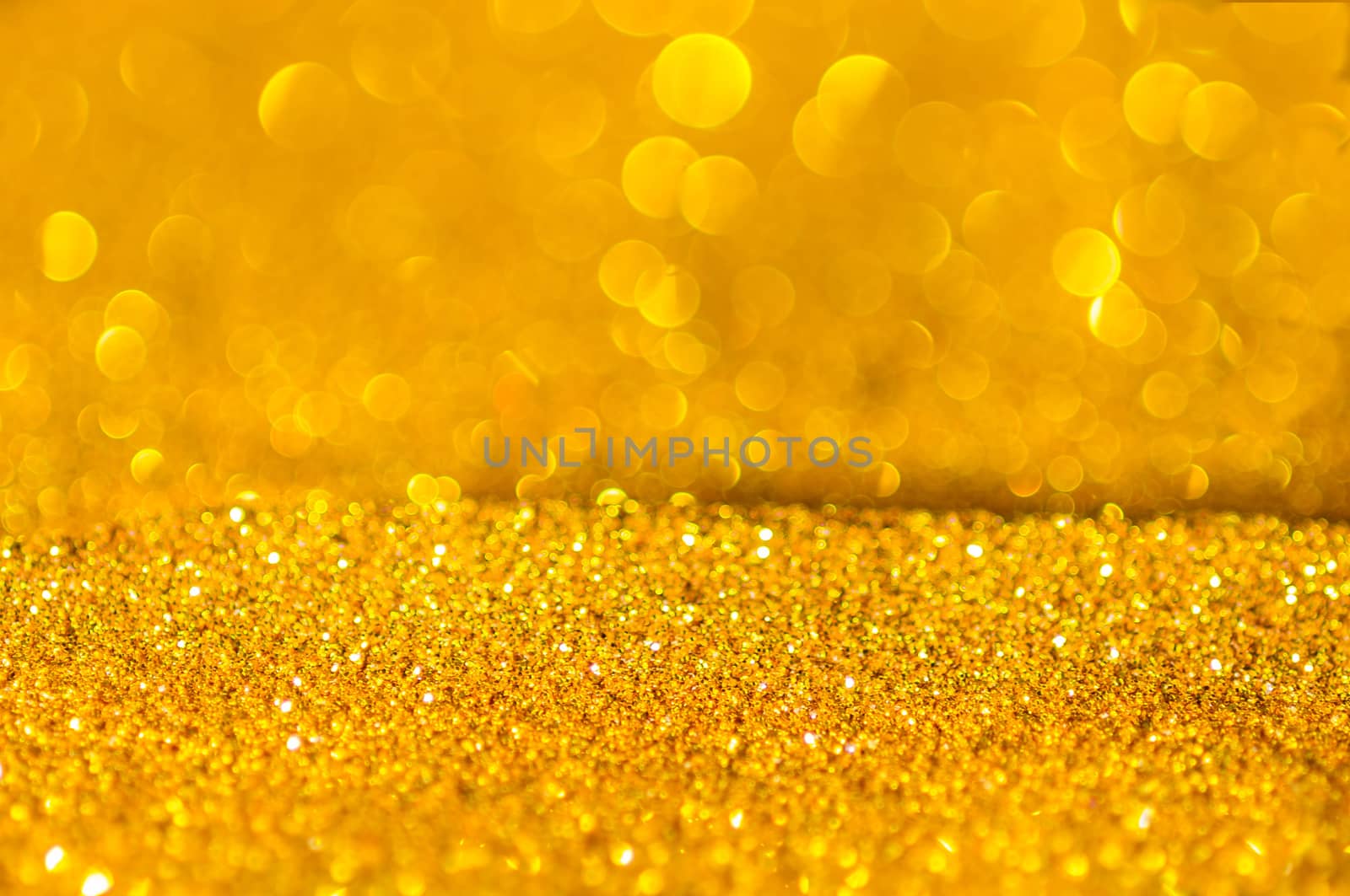 Bokeh gold colour abstract. by seksan44