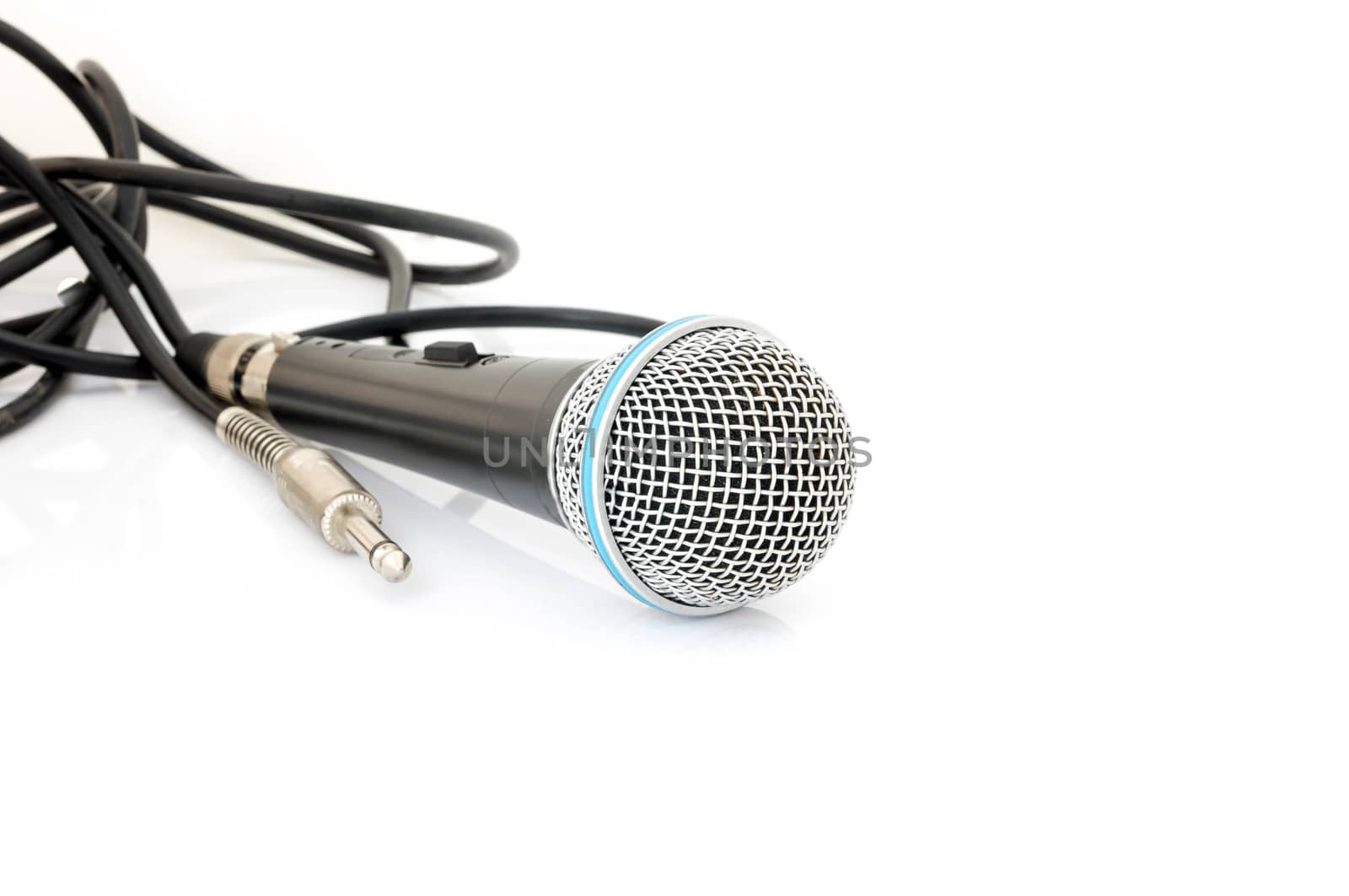 Microphone isolate on a White Background