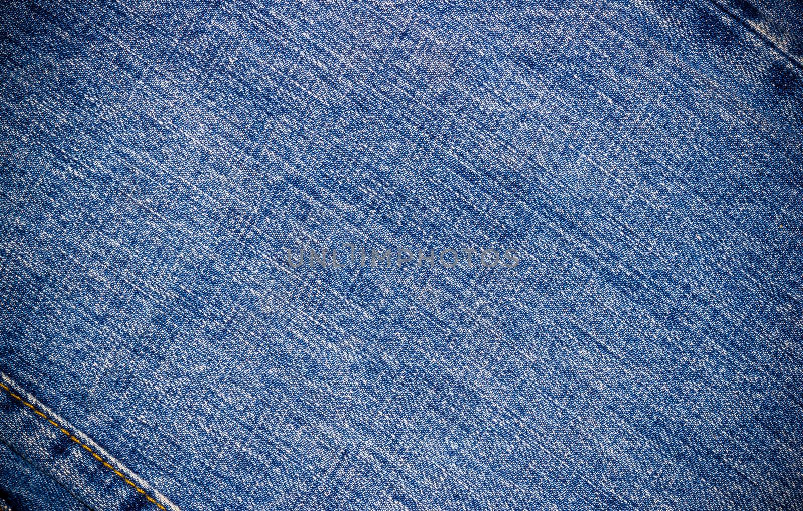 Blue jeans texture. by seksan44