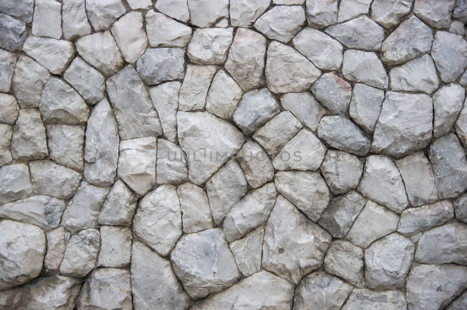 Stone blocks made wall.