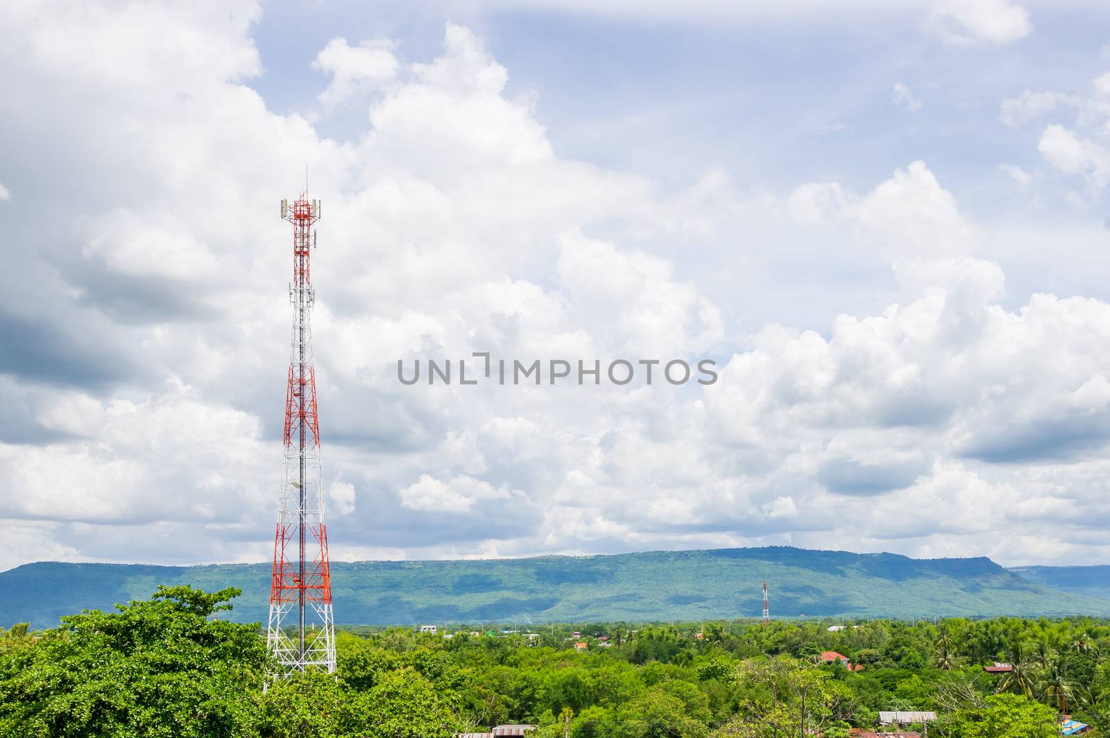 Telecommunication Radio Antenna. by seksan44