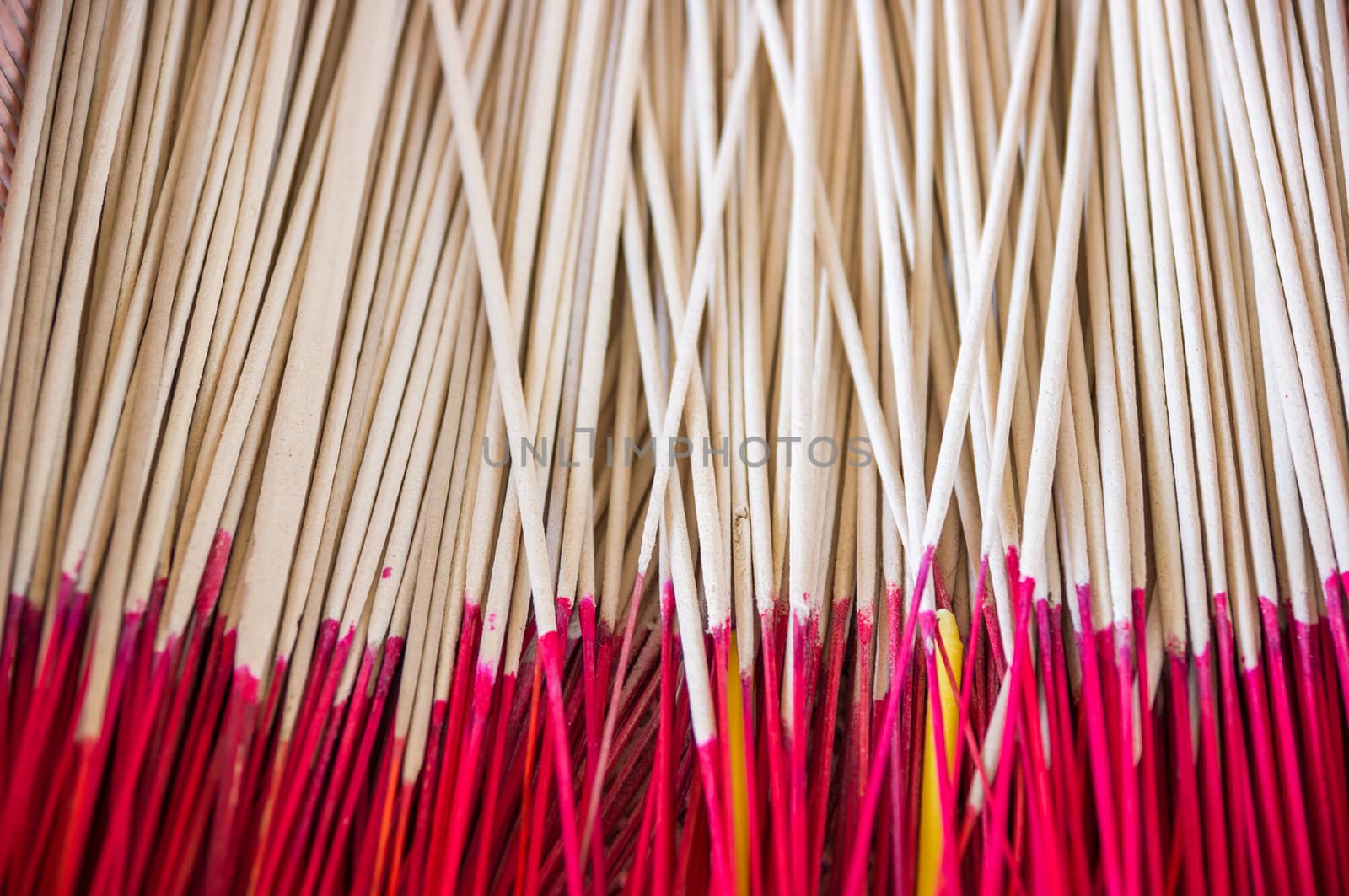 Joss sticks close up.