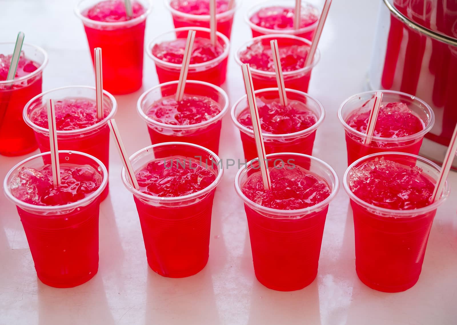 Cherry juice with ice