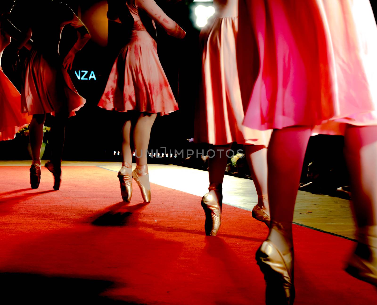 classical dance moves during an evening performance