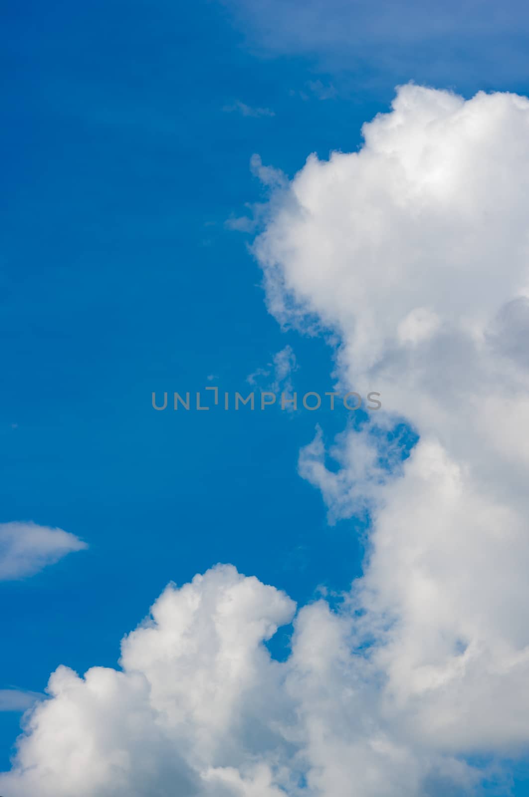 Blue sky with cloud background