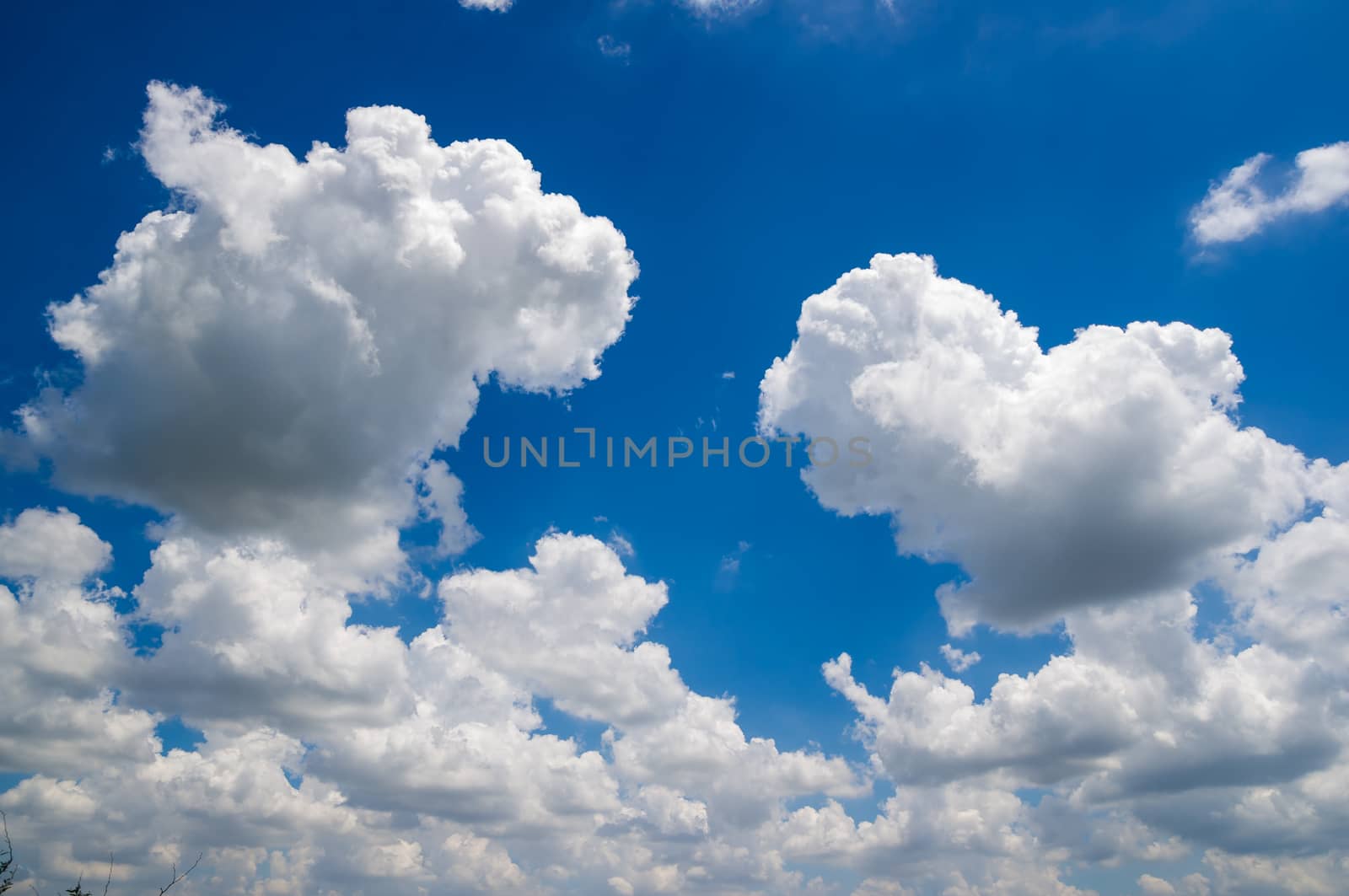 Blue sky with cloud background