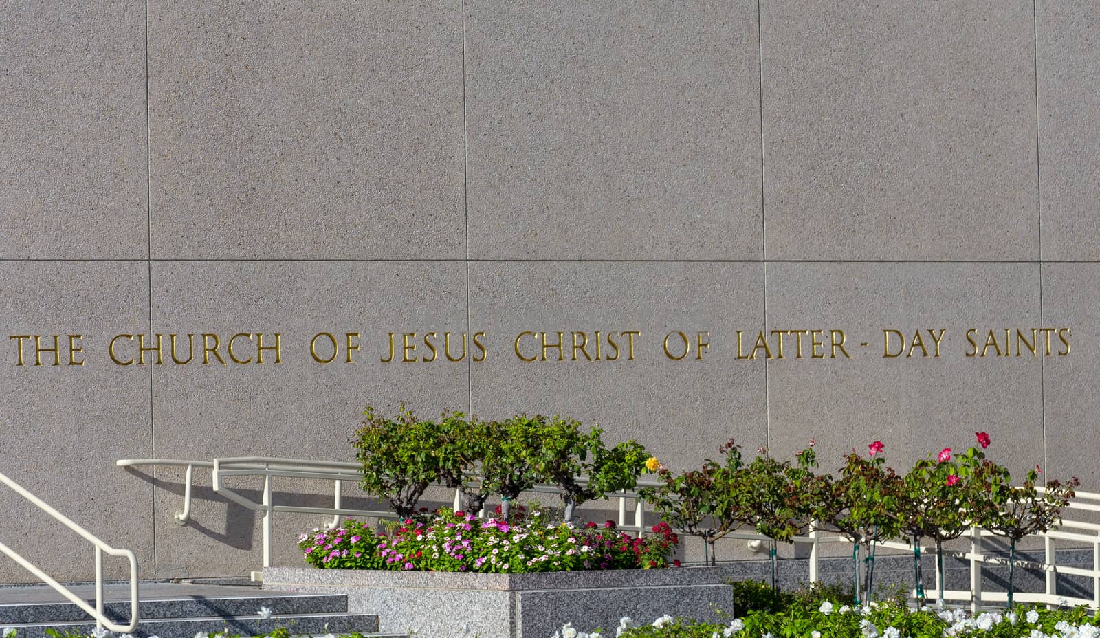 SANTA MONICA, CA/USA - NOVEMBER 8, 2015: The Los Angeles California Temple. The temple is operated by The Church of Jesus Christ of Latter-day Saints.