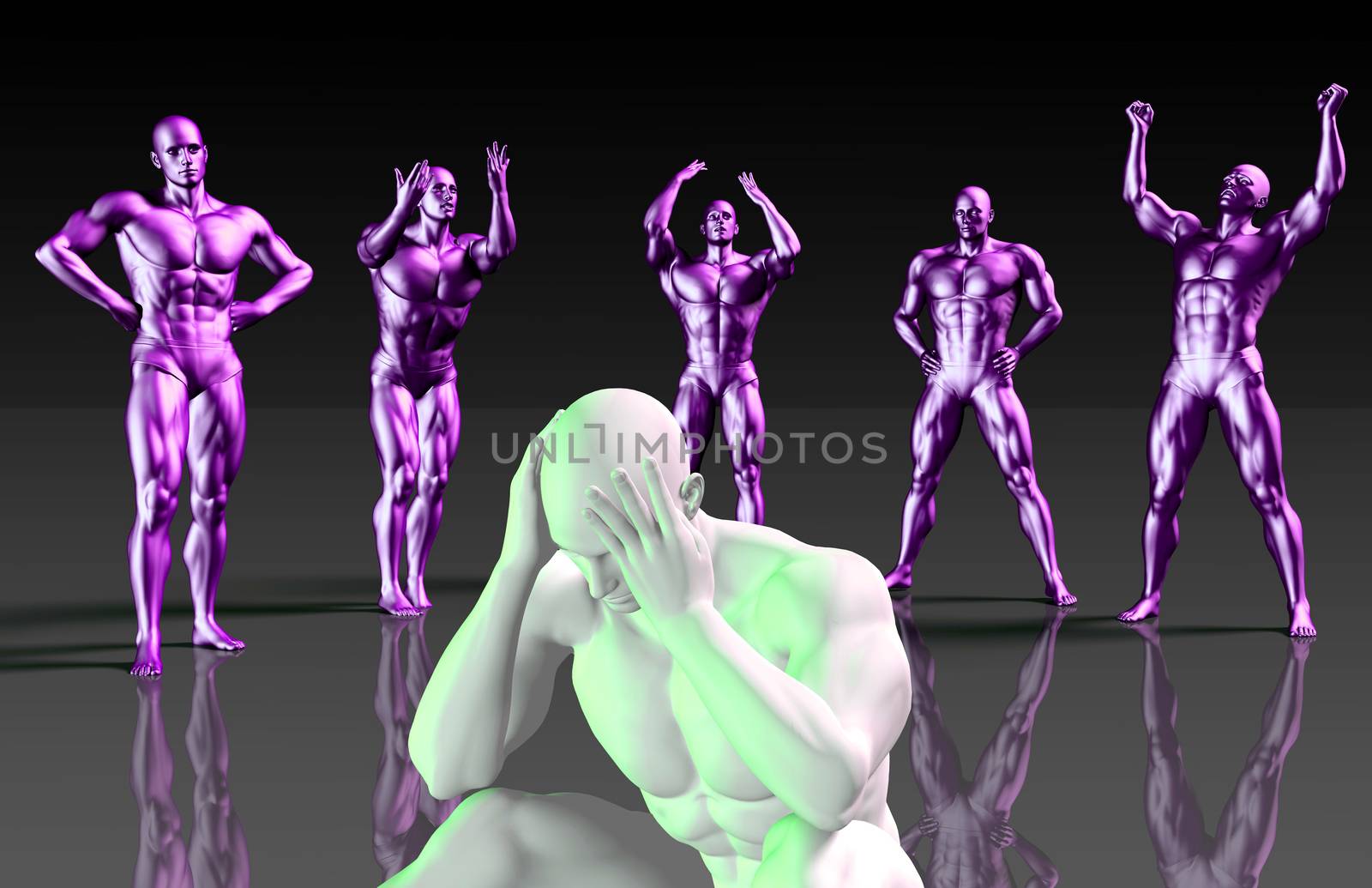 Mental Exhaustion From Work and Life as Concept