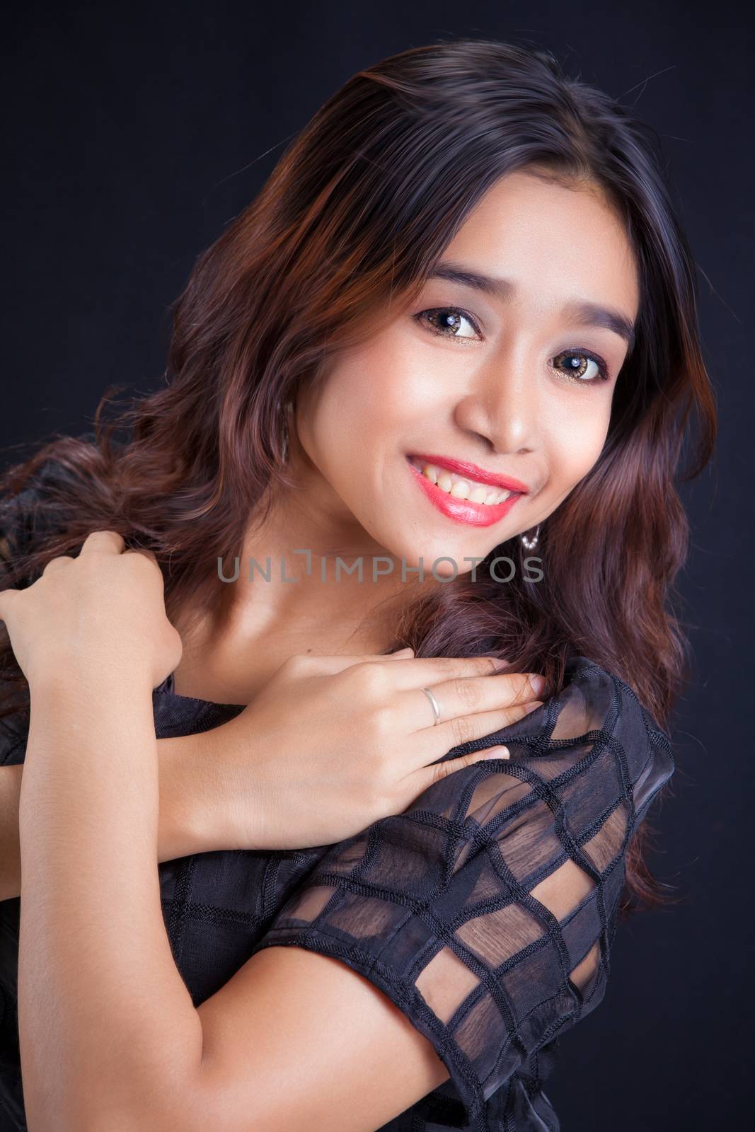 Portrait of Asian woman - close up