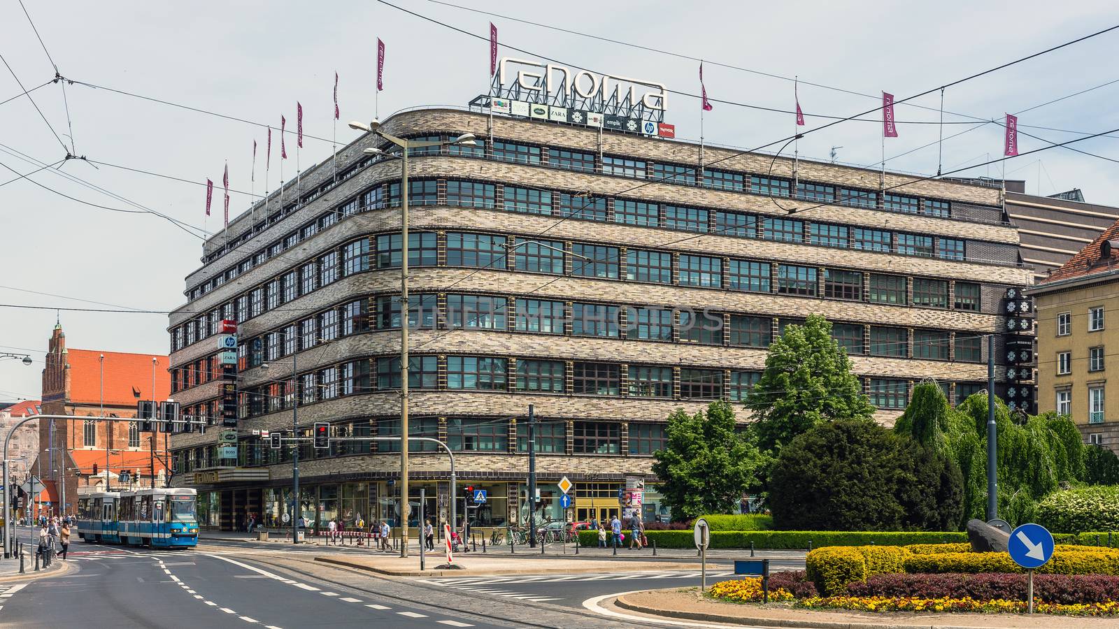 Shopping mall „Renoma” in Wroclaw built in 1930, designed by German architect  Hermann Dernburg. Building is commonly considered a flagship work of European Modernism.