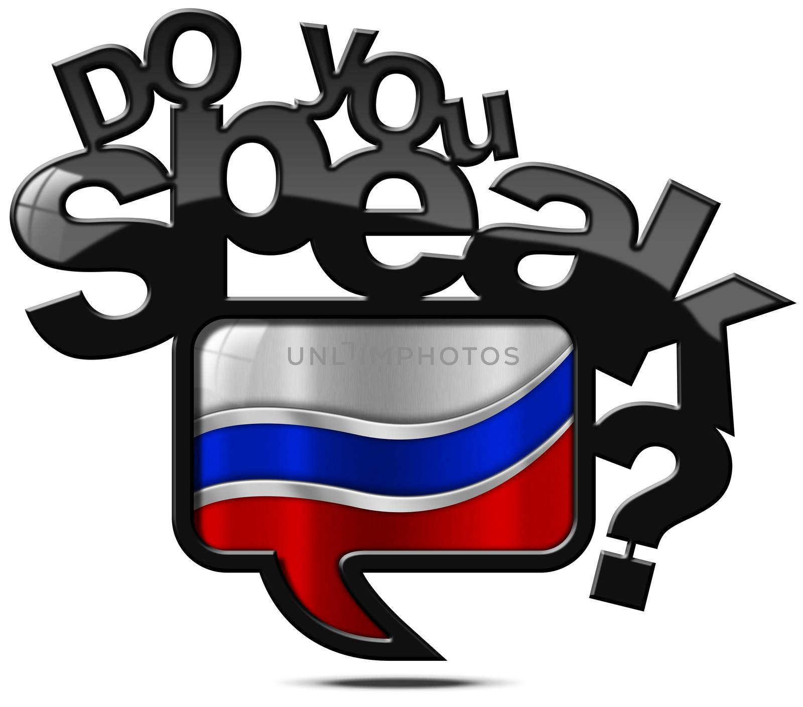 Do You Speak Russian - Speech Bubble by catalby