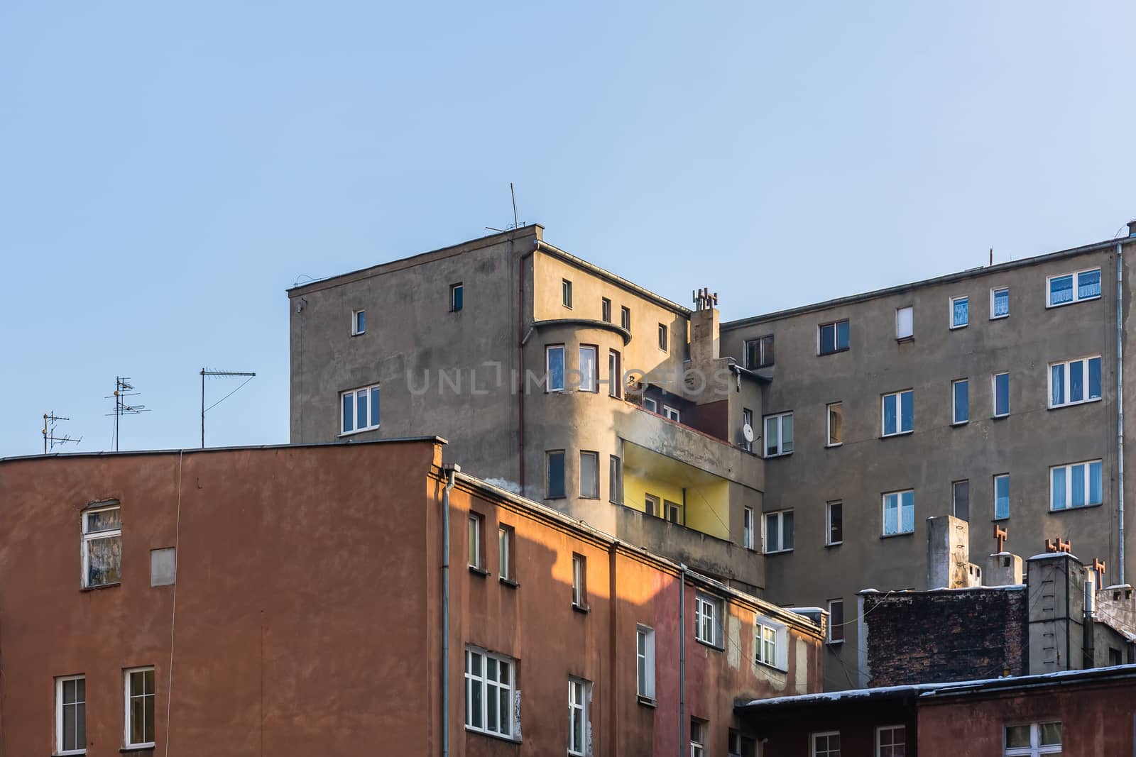 Cityscape of Katowice, Silesia region, Poland.