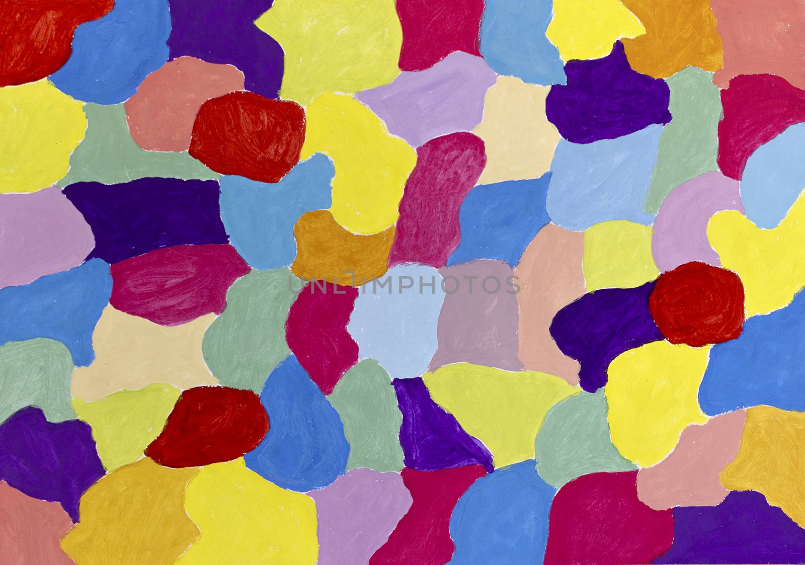 Colorful abstract watercolor painting