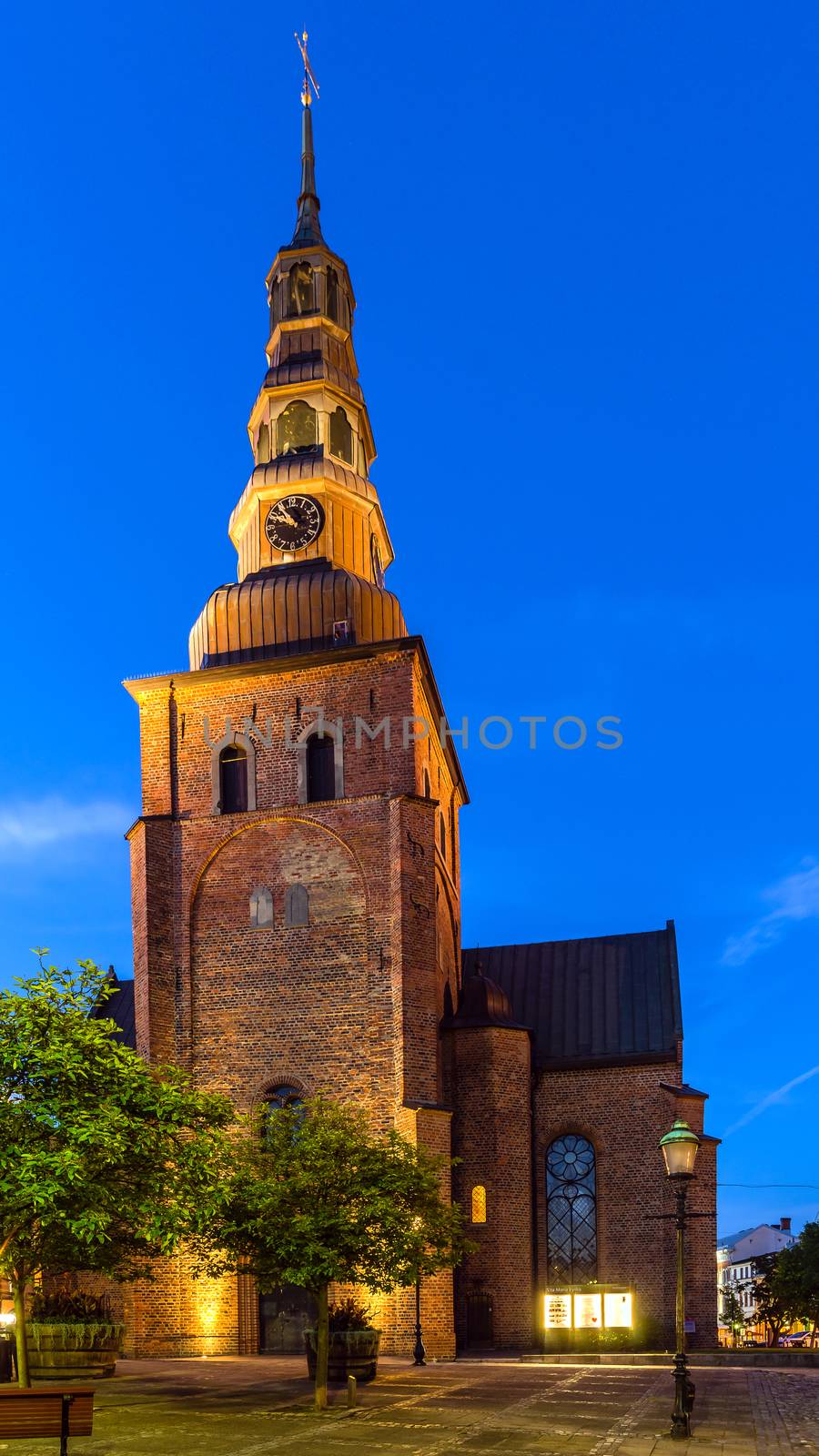 13th century St.Maria's Church in Romanesque style in Ystad. In popular Henning Mankell's novels church is mentioned as a wedding place of fictitious hero, inspector Wallander.