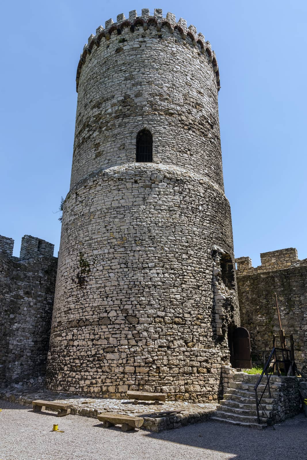 Tower of the Bedzin Castle, a medieval fortified stronghold built by King Casimir the Great in the forties of 14th century.